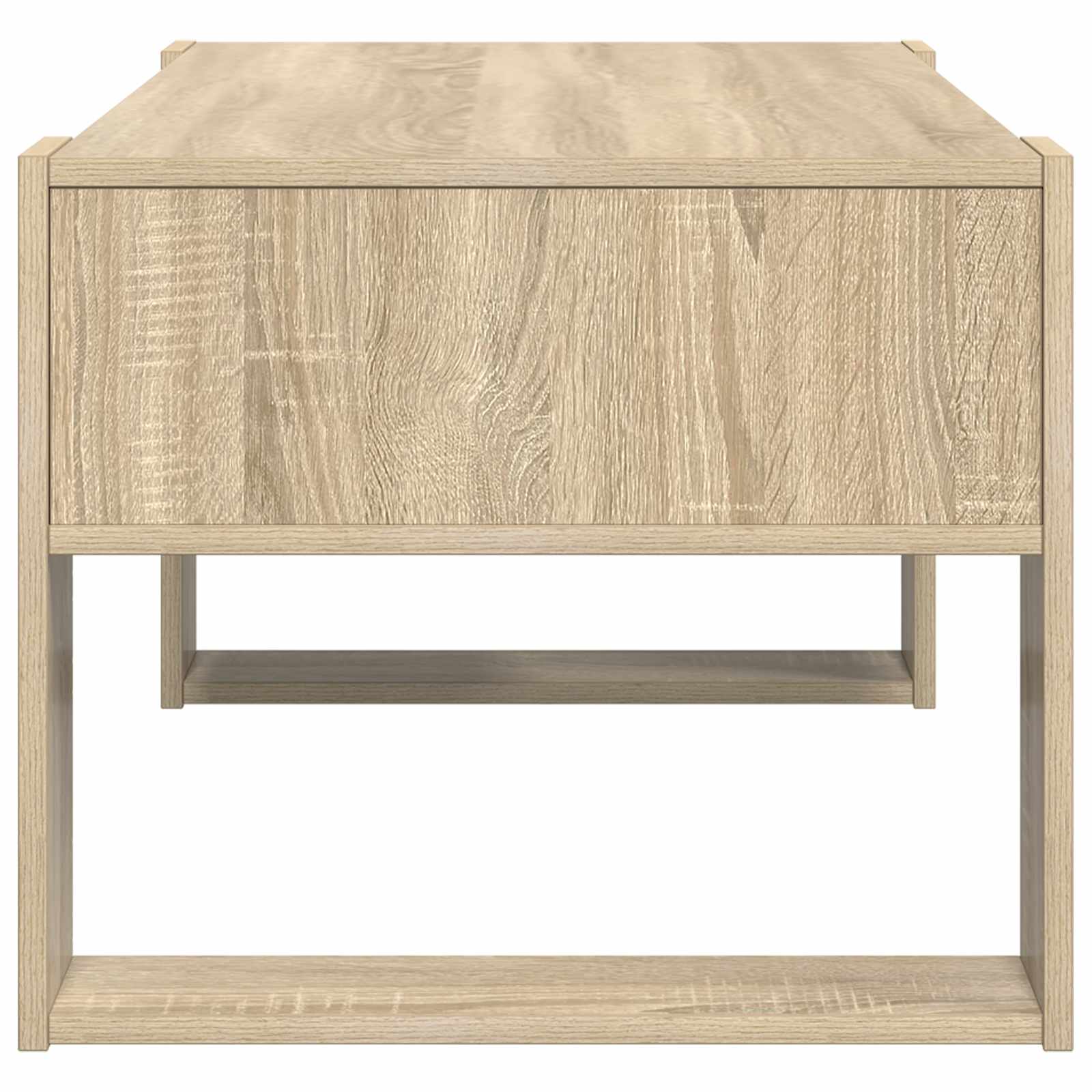 Salontafel met opslag Sonoma Eiken 92 x 53 x 45 cm Bewerkt hout is nu te koop bij PeponiXL, paradijselijk wonen!