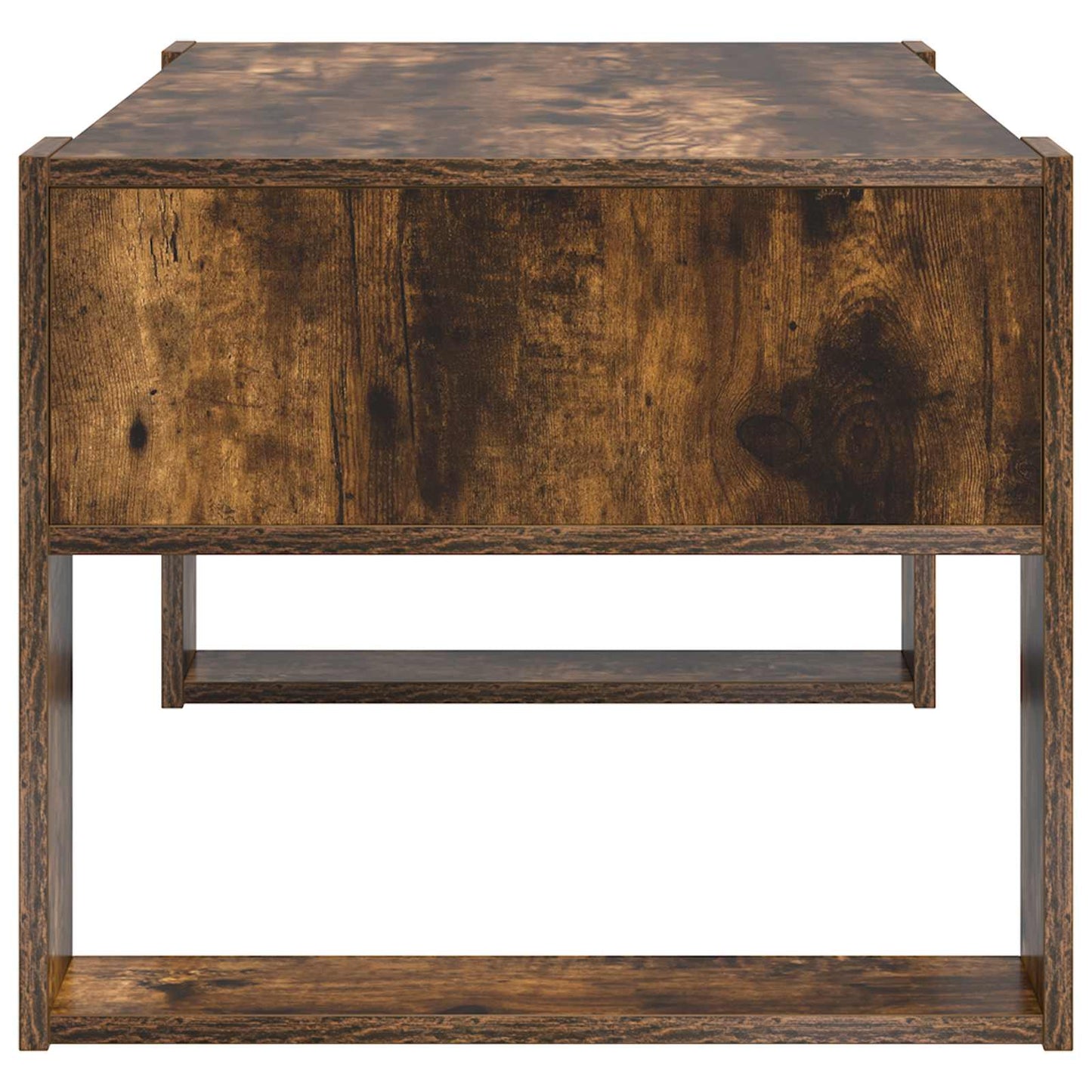 Salontafel Gerookt eiken 92 x 53 x 45 cm Bewerkt hout is nu te koop bij PeponiXL, paradijselijk wonen!
