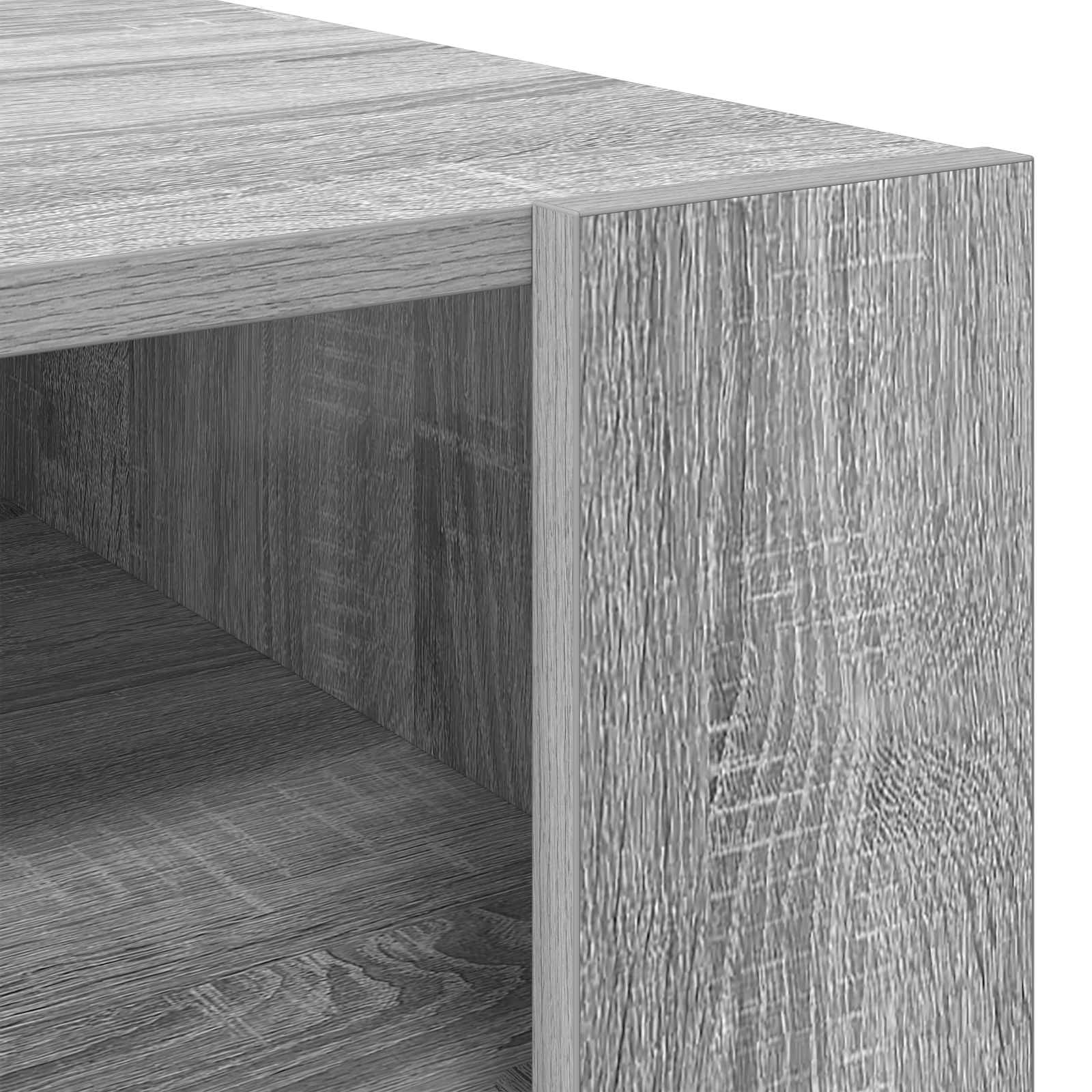 Salontafel met opslag Grijs Sonoma 92 x 53 x 45 cm Bewerkt hout is nu te koop bij PeponiXL, paradijselijk wonen!