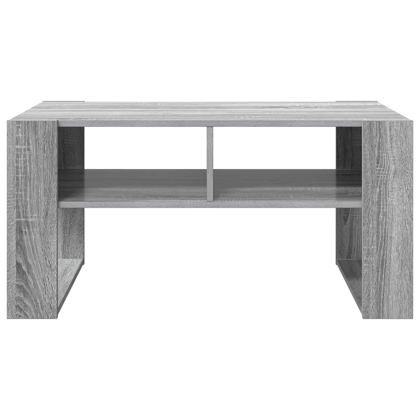 Salontafel met opslag Grijs Sonoma 92 x 53 x 45 cm Bewerkt hout is nu te koop bij PeponiXL, paradijselijk wonen!