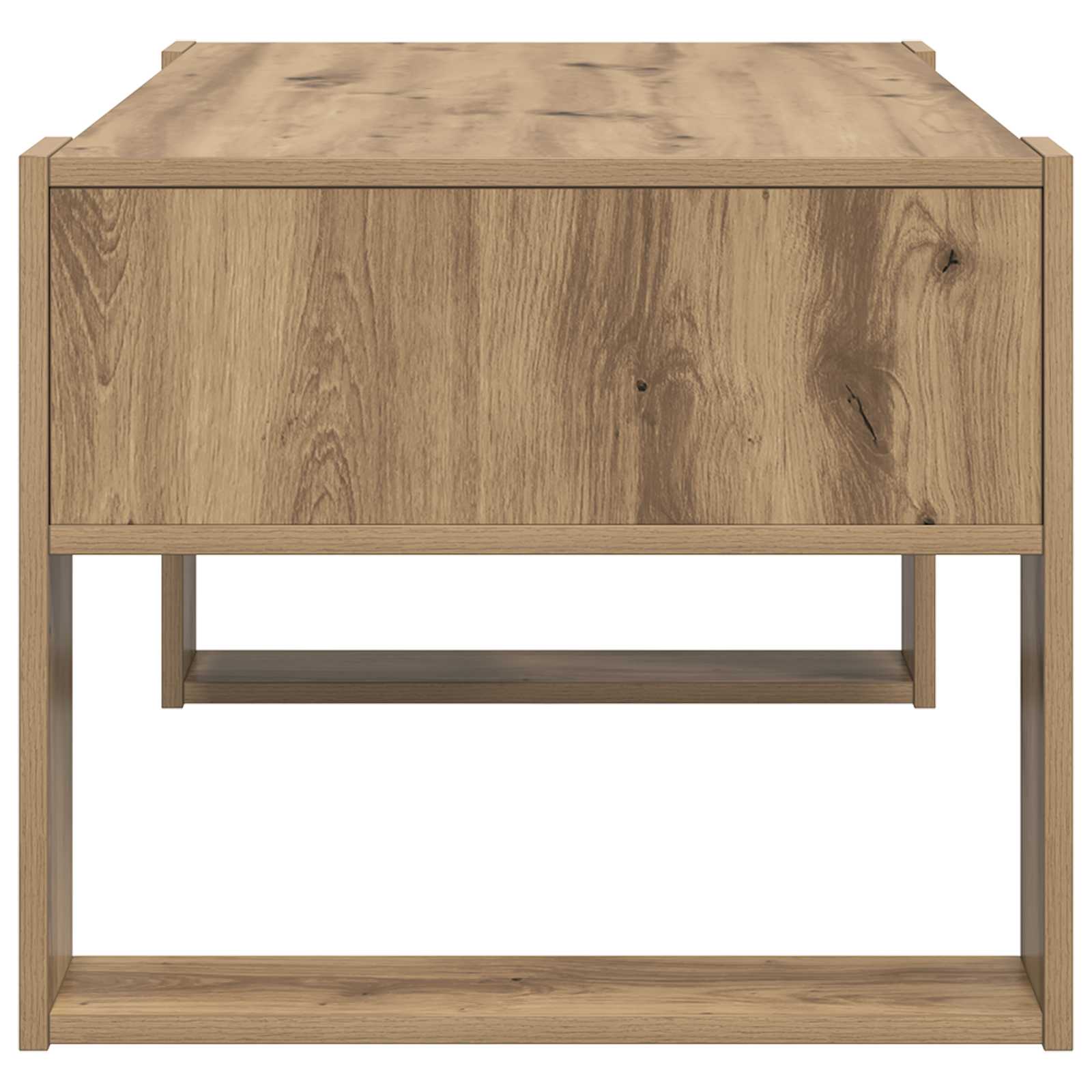 Salontafel Artisan Eiken 92 x 53 x 45 cm Bewerkt hout is nu te koop bij PeponiXL, paradijselijk wonen!