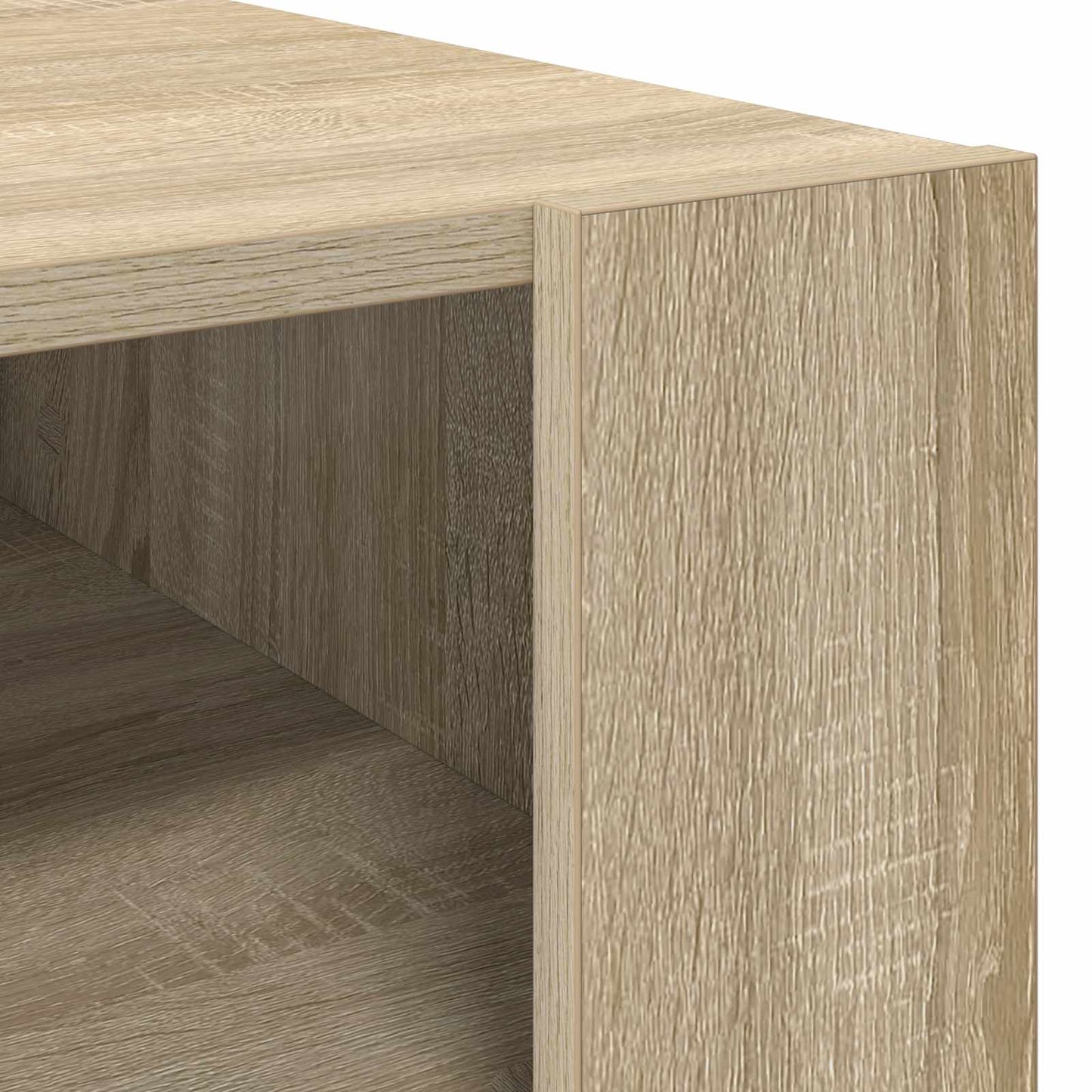 Salontafel met opslag Sonoma Eiken 66 x 53 x 45 cm Bewerkt hout is nu te koop bij PeponiXL, paradijselijk wonen!