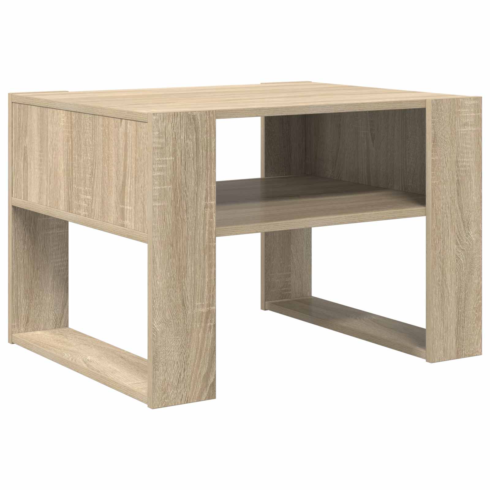 Salontafel met opslag Sonoma Eiken 66 x 53 x 45 cm Bewerkt hout is nu te koop bij PeponiXL, paradijselijk wonen!