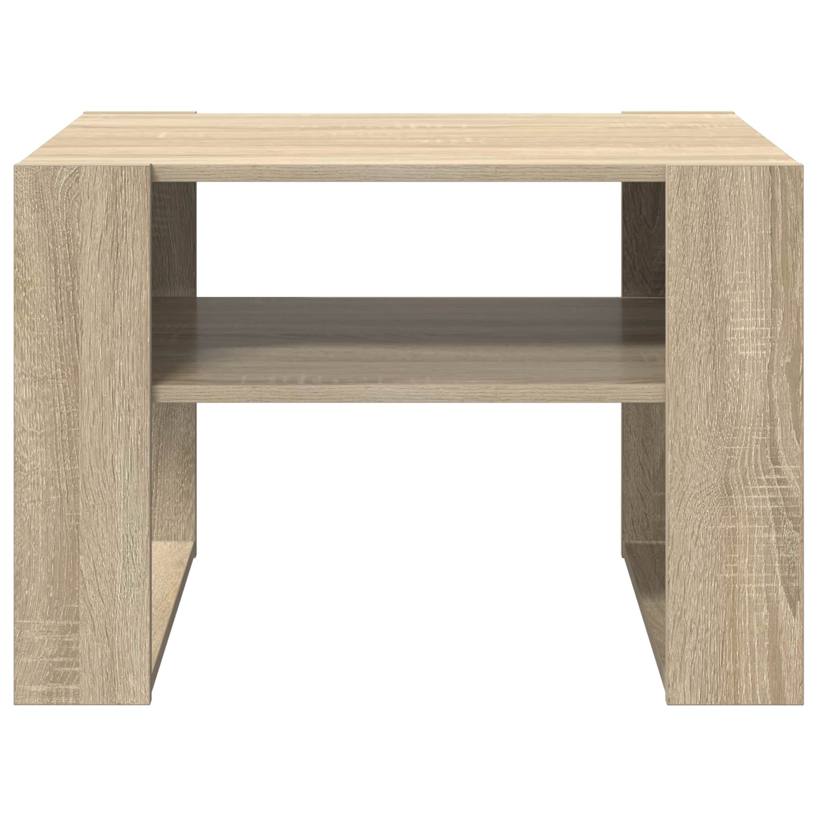 Salontafel met opslag Sonoma Eiken 66 x 53 x 45 cm Bewerkt hout is nu te koop bij PeponiXL, paradijselijk wonen!