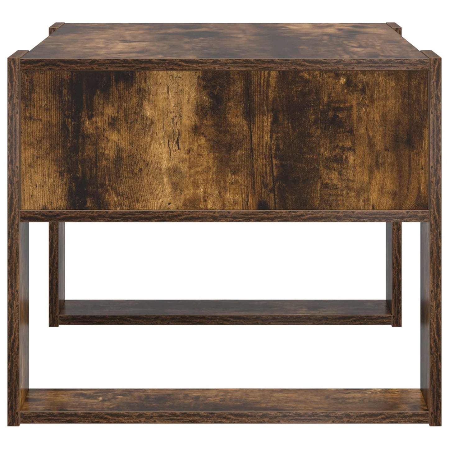 Salontafel Gerookt eiken 66 x 53 x 45 cm Bewerkt hout is nu te koop bij PeponiXL, paradijselijk wonen!