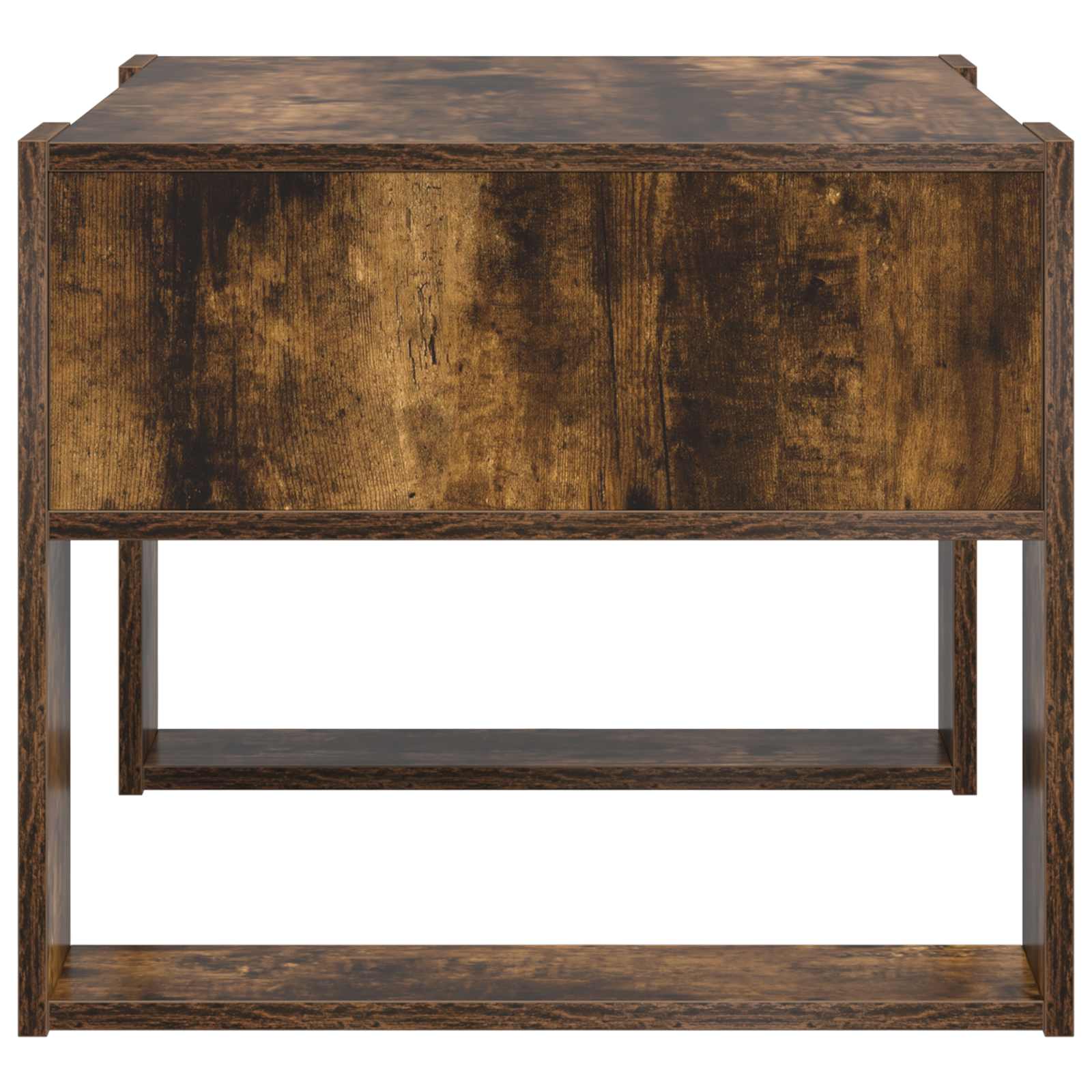 Salontafel Gerookt eiken 66 x 53 x 45 cm Bewerkt hout is nu te koop bij PeponiXL, paradijselijk wonen!