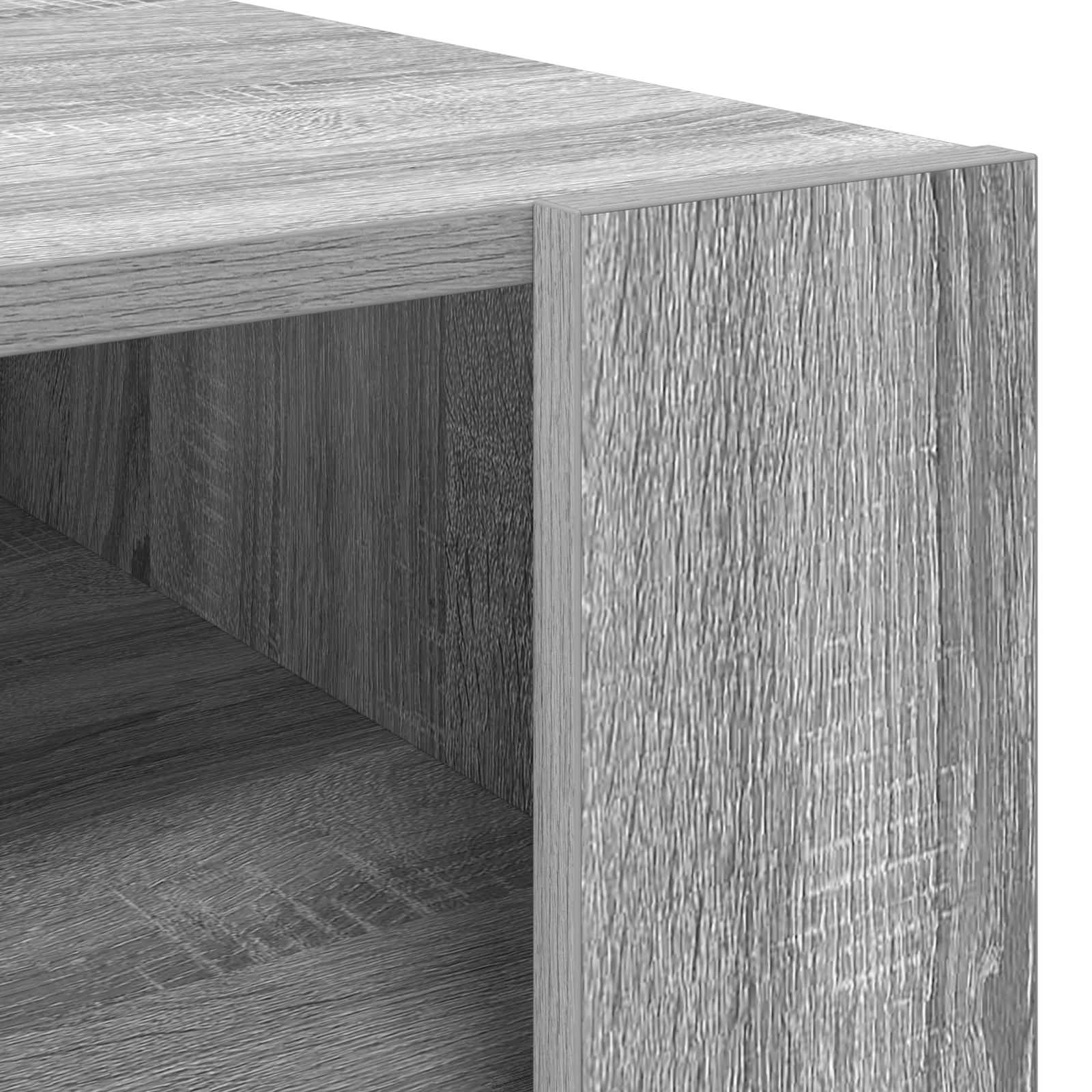 Salontafel met opslag Grijs Sonoma 66 x 53 x 45 cm Bewerkt hout is nu te koop bij PeponiXL, paradijselijk wonen!