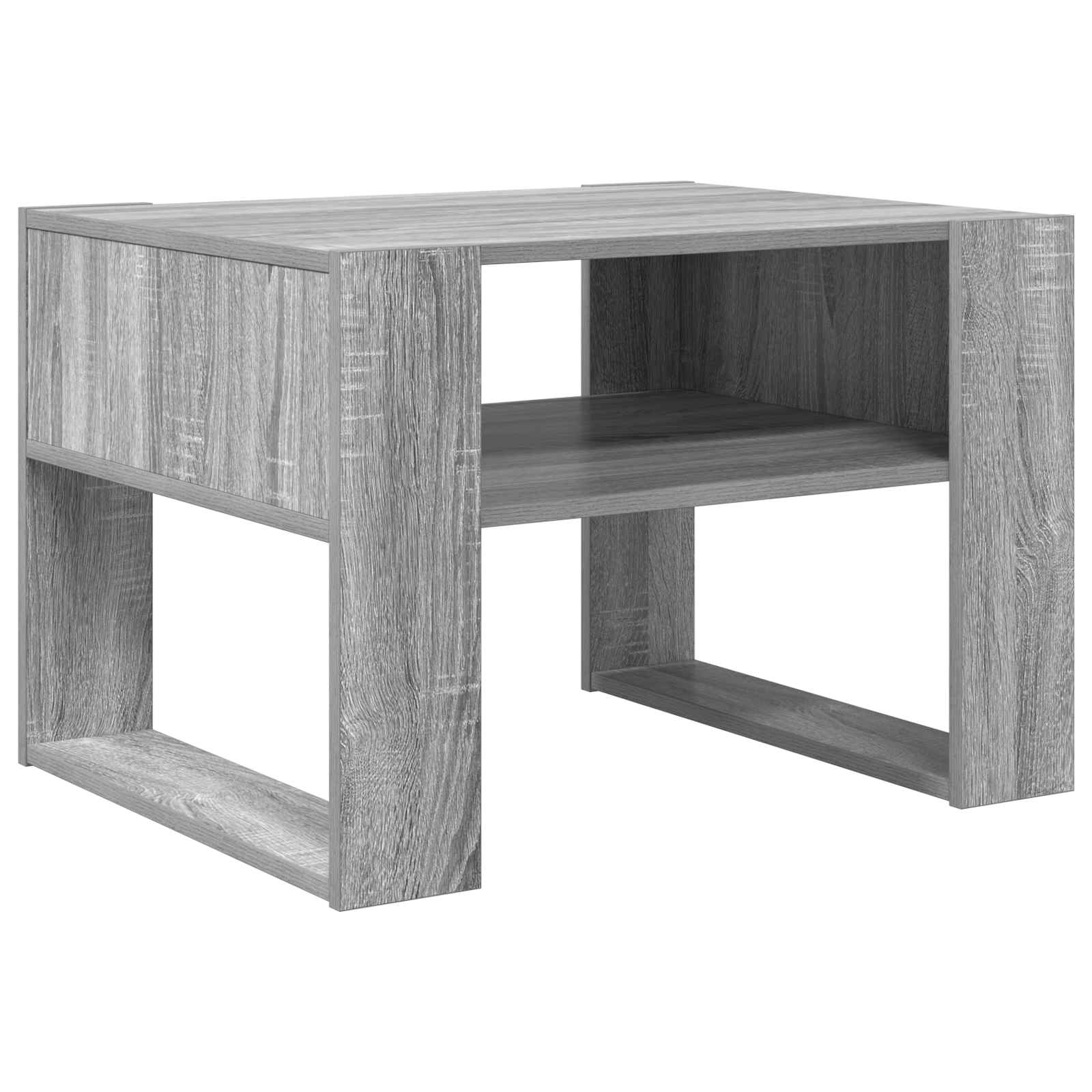 Salontafel met opslag Grijs Sonoma 66 x 53 x 45 cm Bewerkt hout is nu te koop bij PeponiXL, paradijselijk wonen!