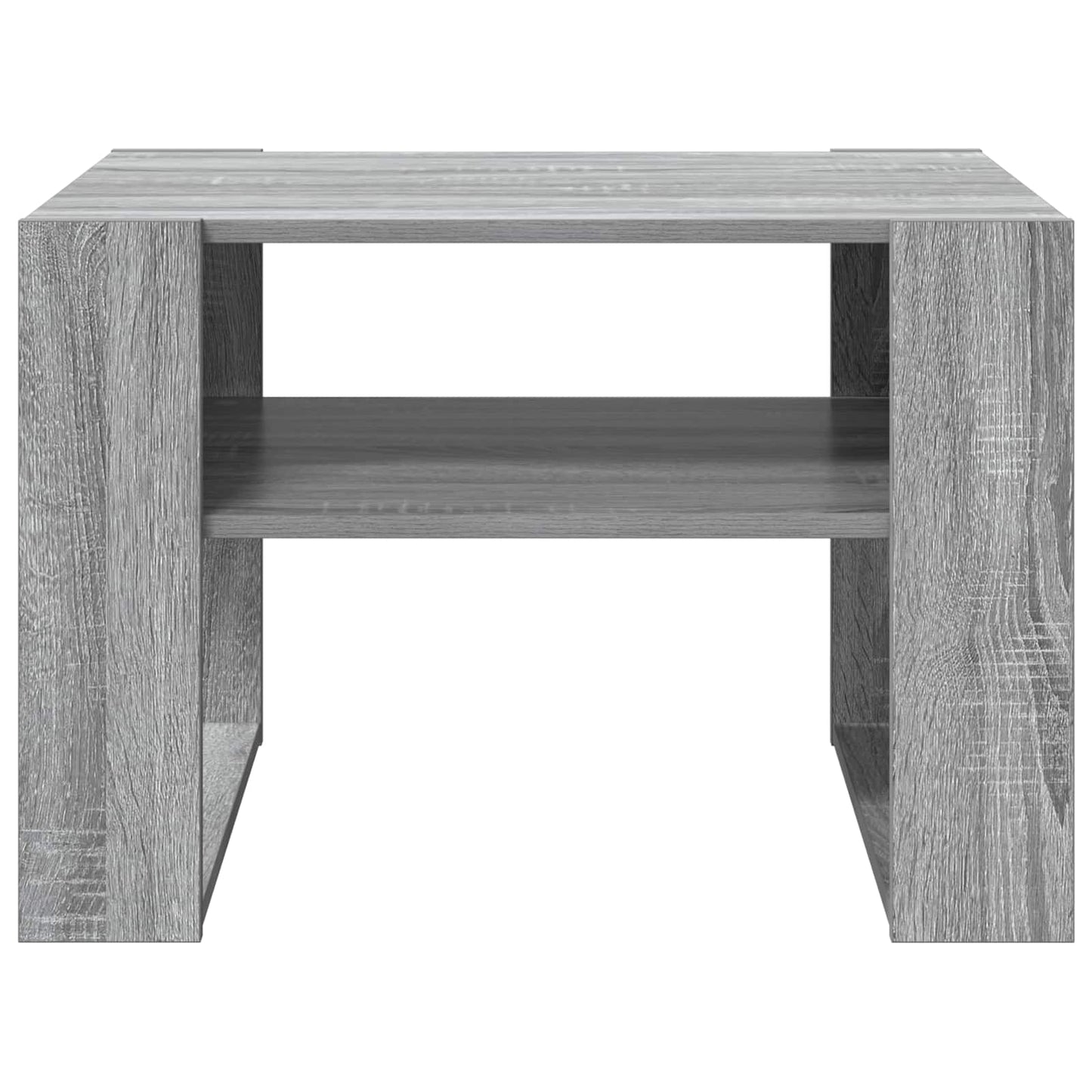 Salontafel met opslag Grijs Sonoma 66 x 53 x 45 cm Bewerkt hout is nu te koop bij PeponiXL, paradijselijk wonen!