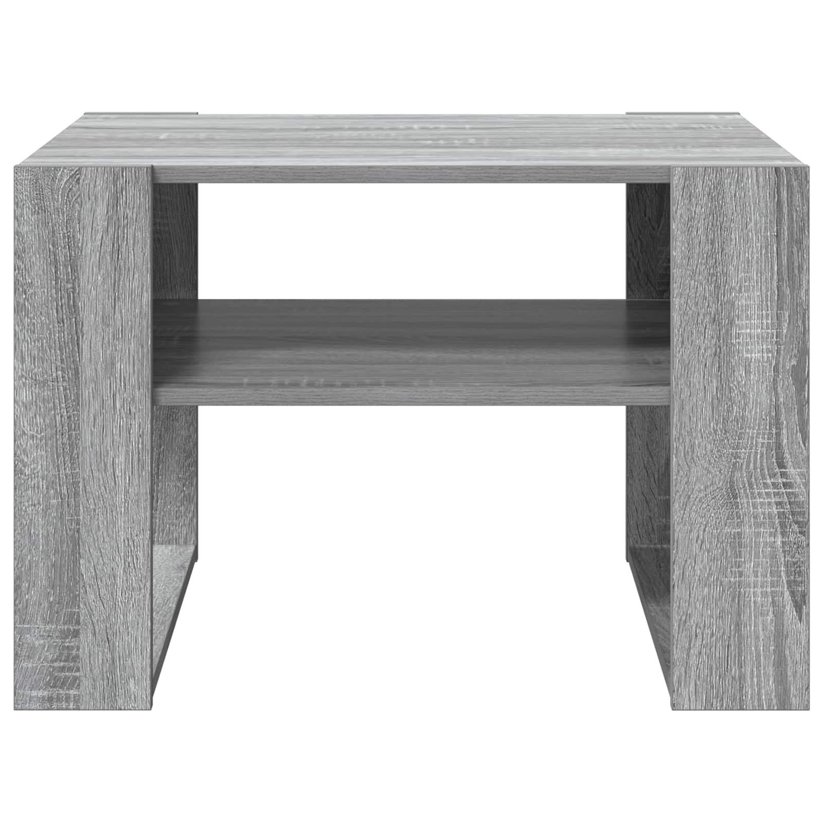 Salontafel met opslag Grijs Sonoma 66 x 53 x 45 cm Bewerkt hout is nu te koop bij PeponiXL, paradijselijk wonen!