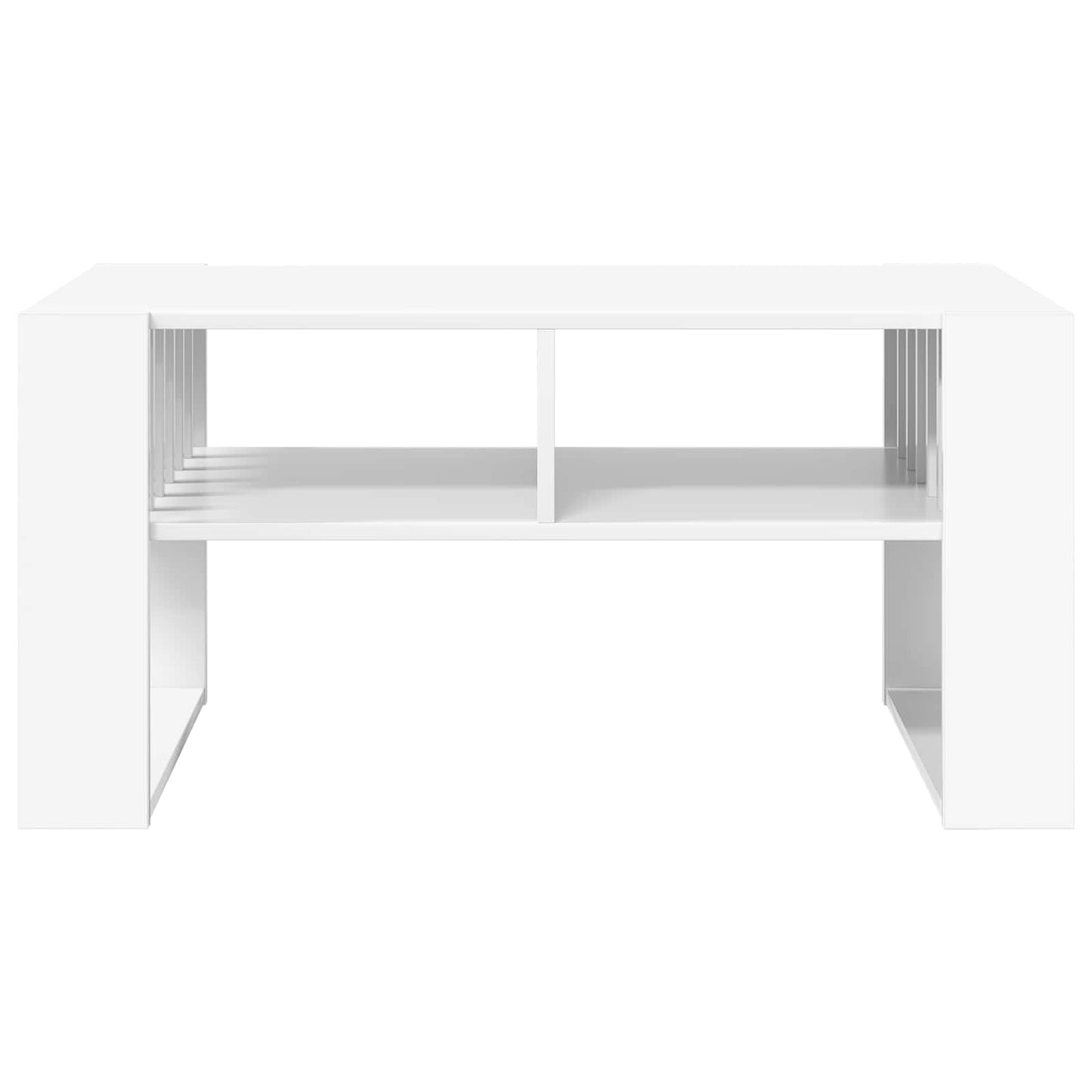 Salontafel Wit 92 x 49,5 x 45 cm Bewerkt hout is nu te koop bij PeponiXL, paradijselijk wonen!