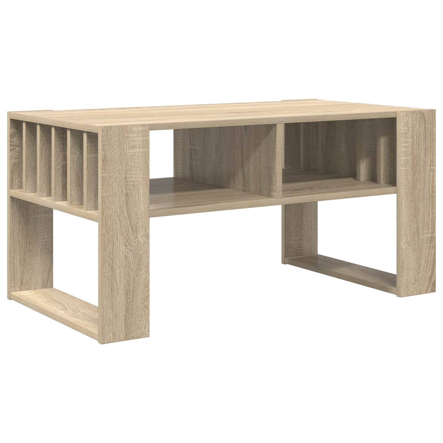 Salontafel Sonoma Eiken 92 x 49,5 x 45 cm Bewerkt hout is nu te koop bij PeponiXL, paradijselijk wonen!