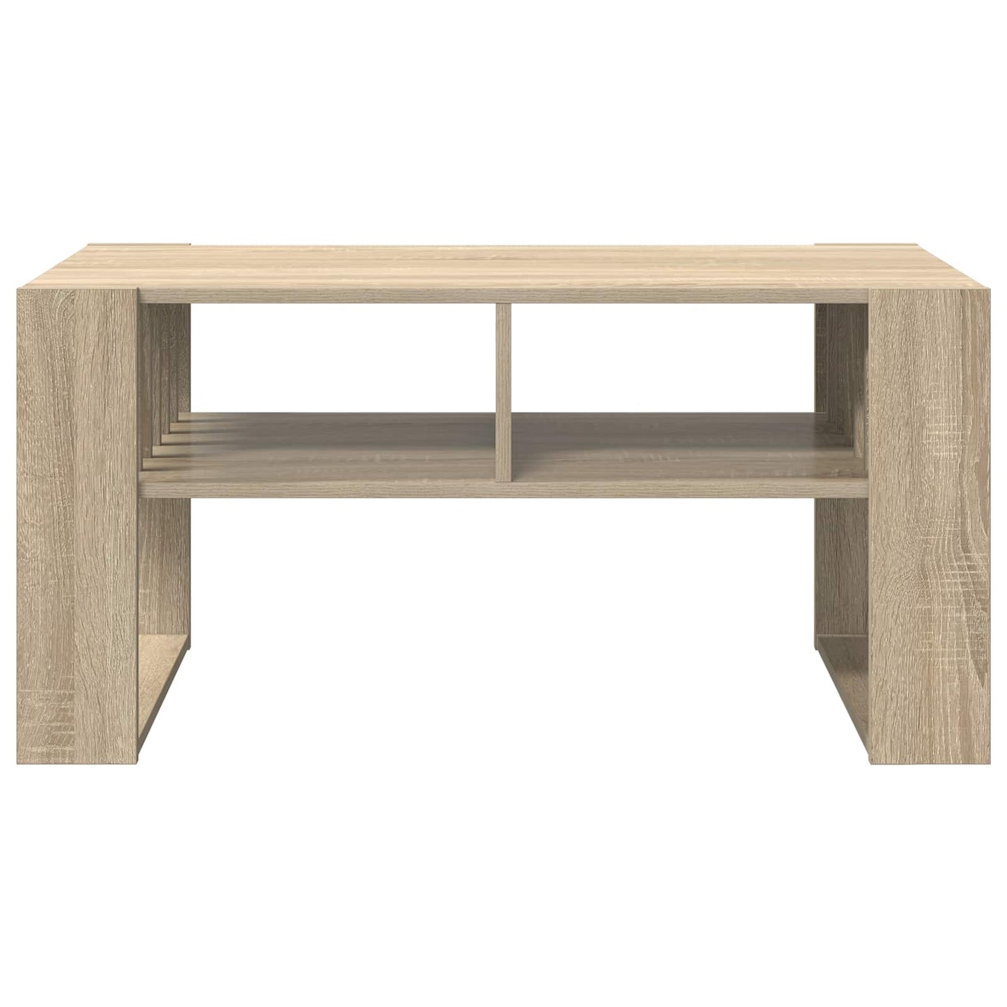 Salontafel Sonoma Eiken 92 x 49,5 x 45 cm Bewerkt hout is nu te koop bij PeponiXL, paradijselijk wonen!