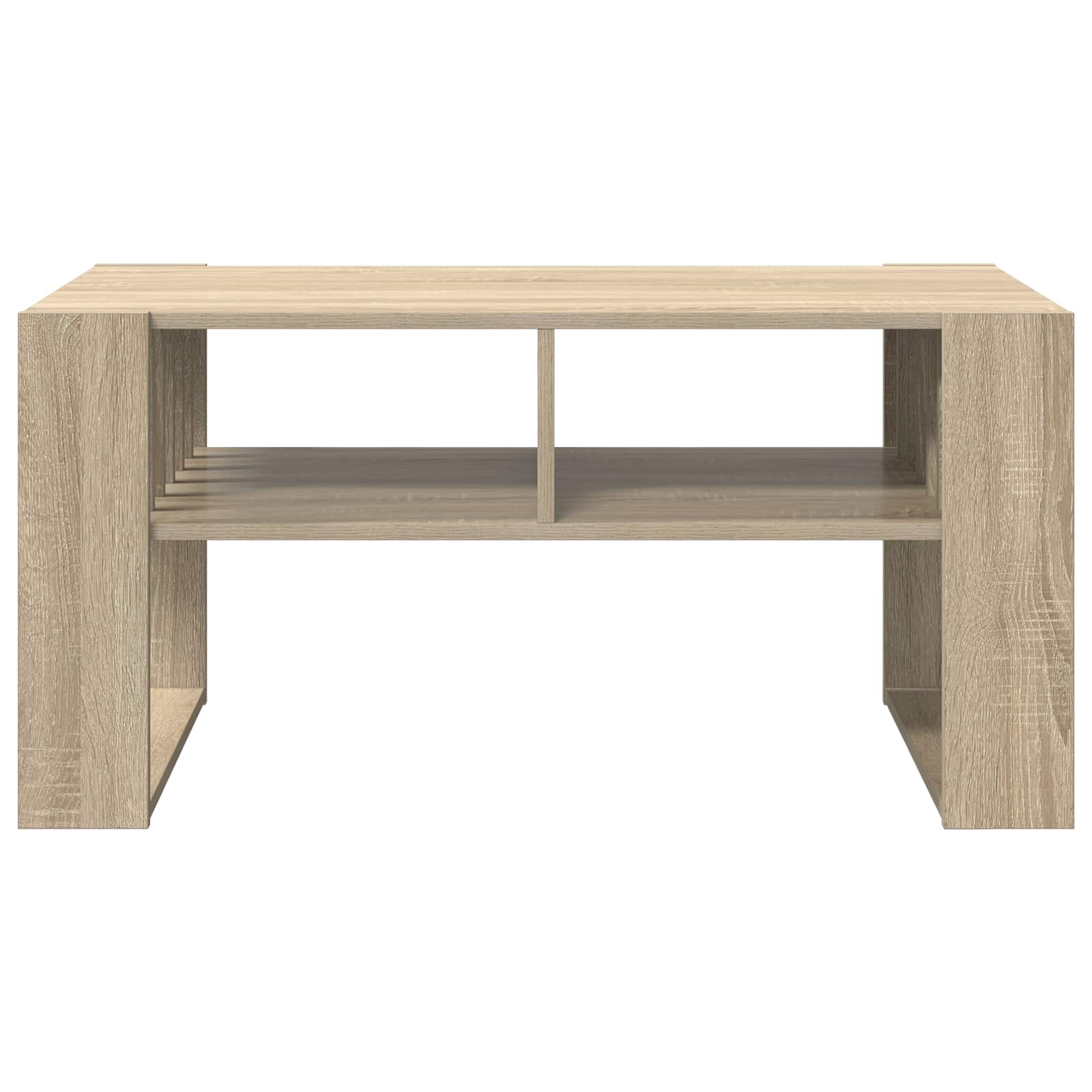 Salontafel Sonoma Eiken 92 x 49,5 x 45 cm Bewerkt hout is nu te koop bij PeponiXL, paradijselijk wonen!