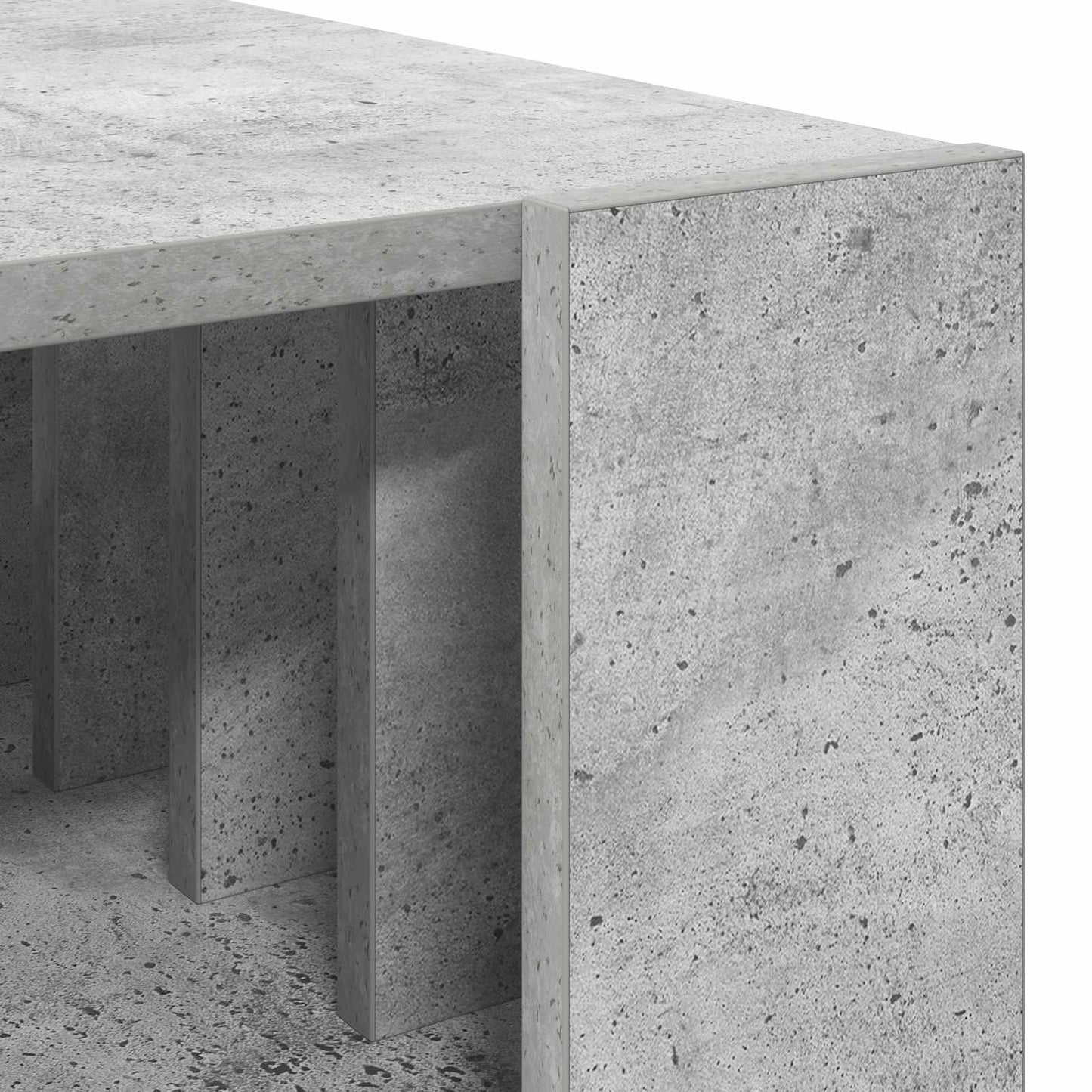 Salontafel Beton Grijs 92 x 49,5 x 45 cm Bewerkt hout is nu te koop bij PeponiXL, paradijselijk wonen!