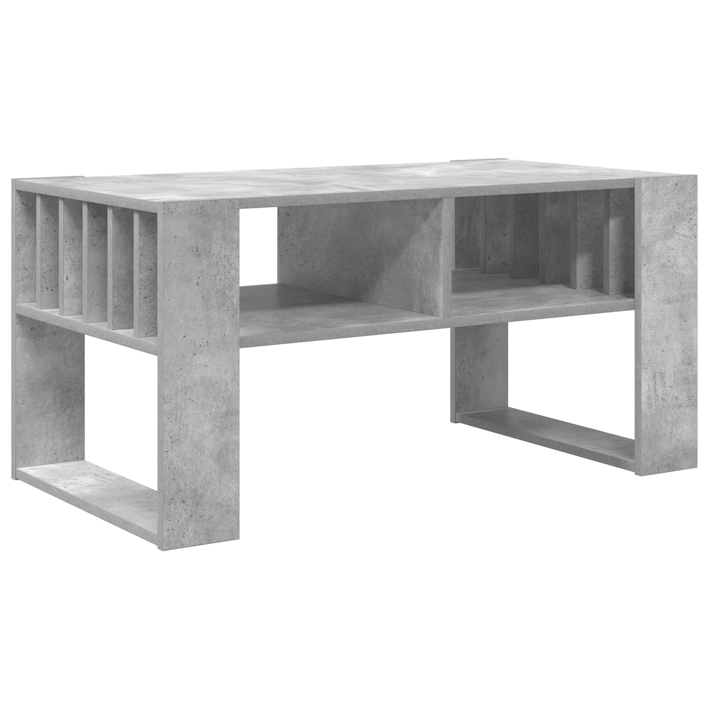 Salontafel Beton Grijs 92 x 49,5 x 45 cm Bewerkt hout is nu te koop bij PeponiXL, paradijselijk wonen!