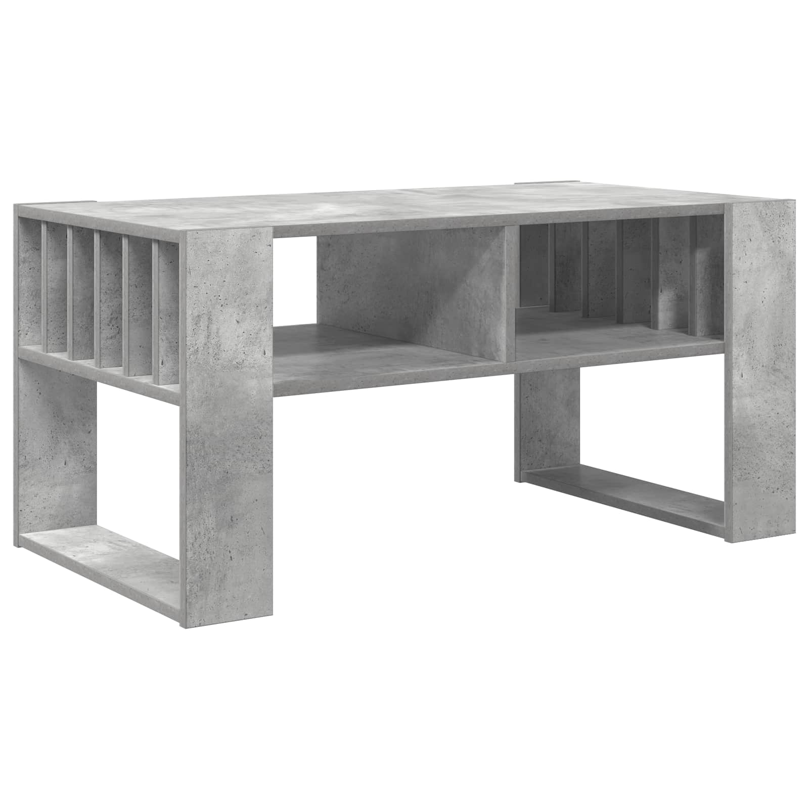 Salontafel Beton Grijs 92 x 49,5 x 45 cm Bewerkt hout is nu te koop bij PeponiXL, paradijselijk wonen!