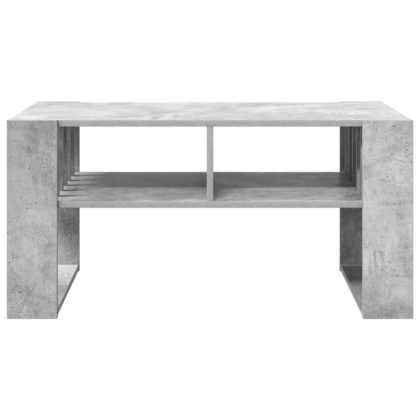 Salontafel Beton Grijs 92 x 49,5 x 45 cm Bewerkt hout is nu te koop bij PeponiXL, paradijselijk wonen!