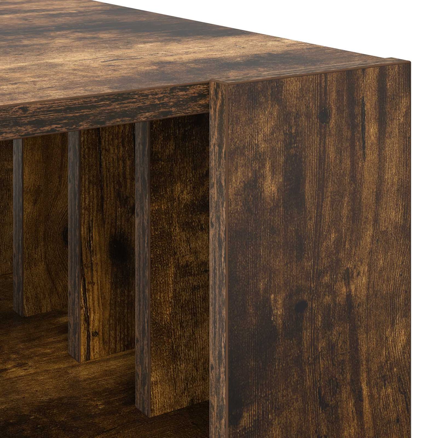 Salontafel Gerookt eiken 92 x 49,5 x 45 cm Bewerkt hout is nu te koop bij PeponiXL, paradijselijk wonen!
