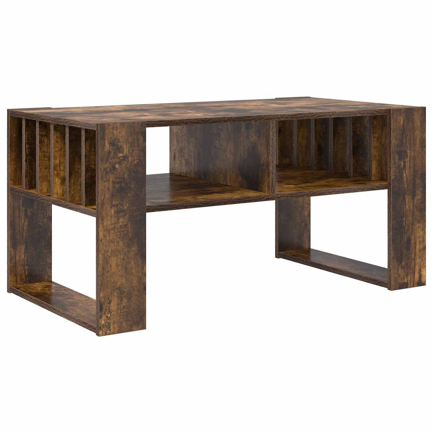 Salontafel Gerookt eiken 92 x 49,5 x 45 cm Bewerkt hout is nu te koop bij PeponiXL, paradijselijk wonen!
