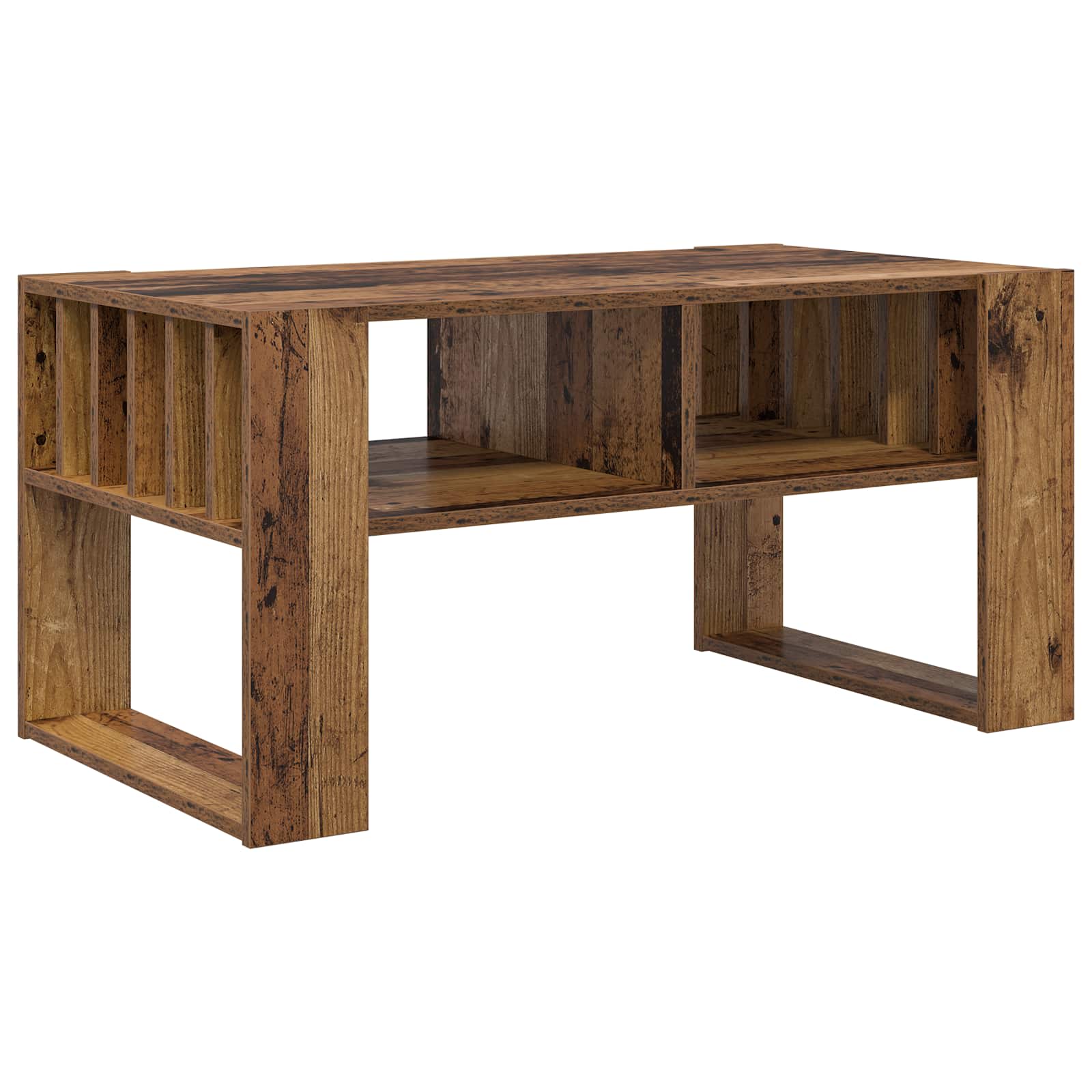 Salontafel Oudhout 92 x 49,5 x 45 cm Bewerkt hout is nu te koop bij PeponiXL, paradijselijk wonen!