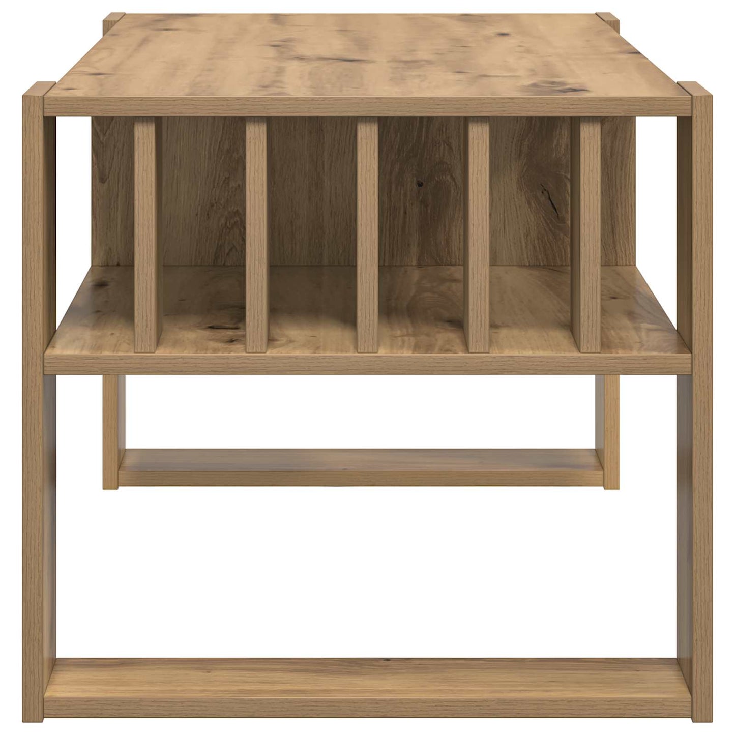 Salontafel Artisan Eiken 92 x 49,5 x 45 cm Bewerkt hout is nu te koop bij PeponiXL, paradijselijk wonen!