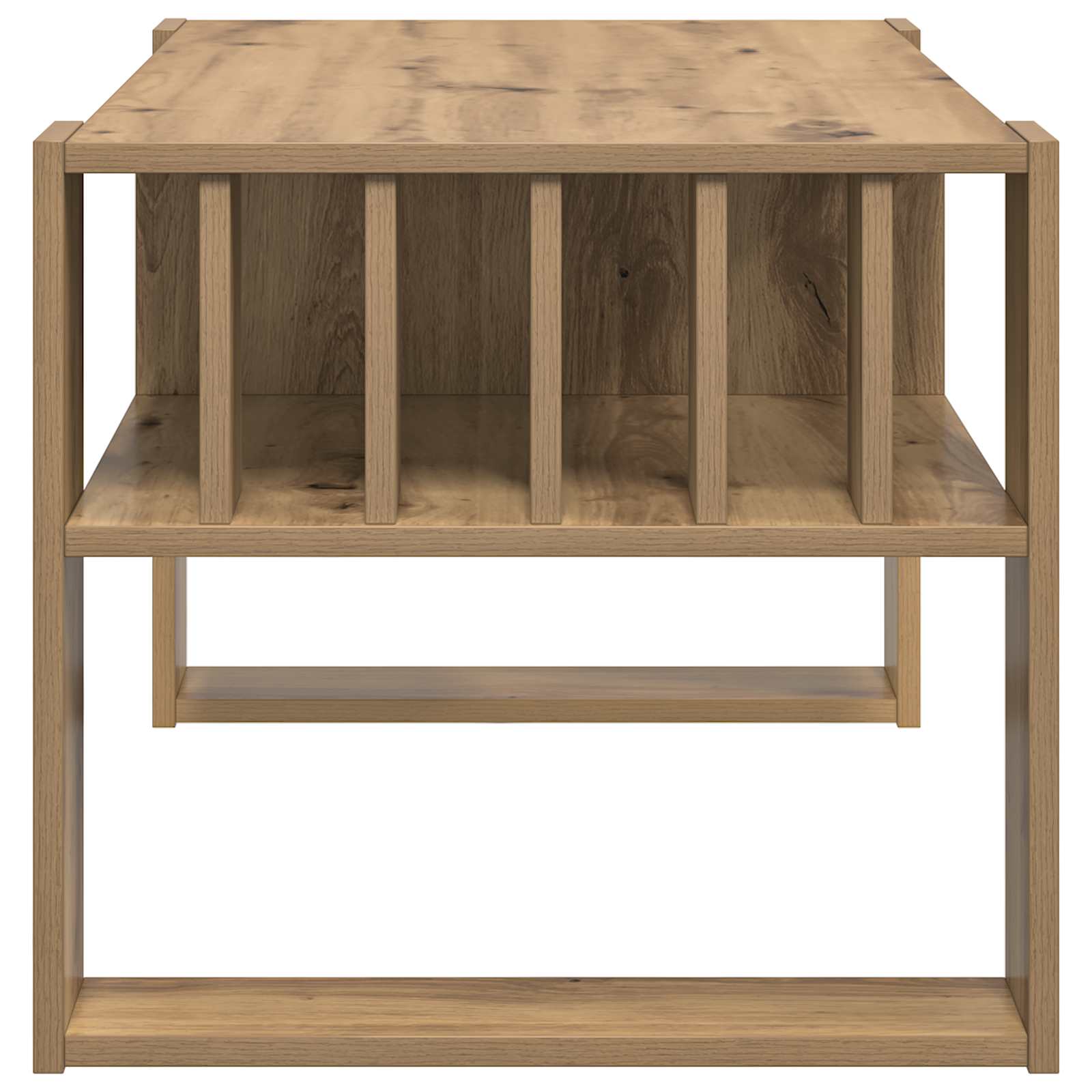 Salontafel Artisan Eiken 92 x 49,5 x 45 cm Bewerkt hout is nu te koop bij PeponiXL, paradijselijk wonen!