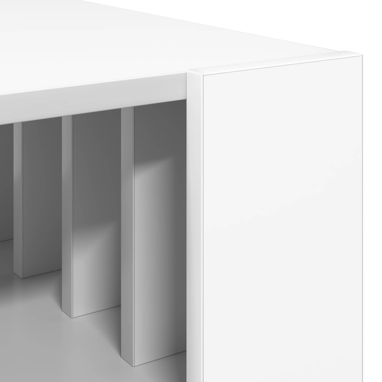 Salontafel Wit 66 x 49,5 x 45 cm Bewerkt hout is nu te koop bij PeponiXL, paradijselijk wonen!