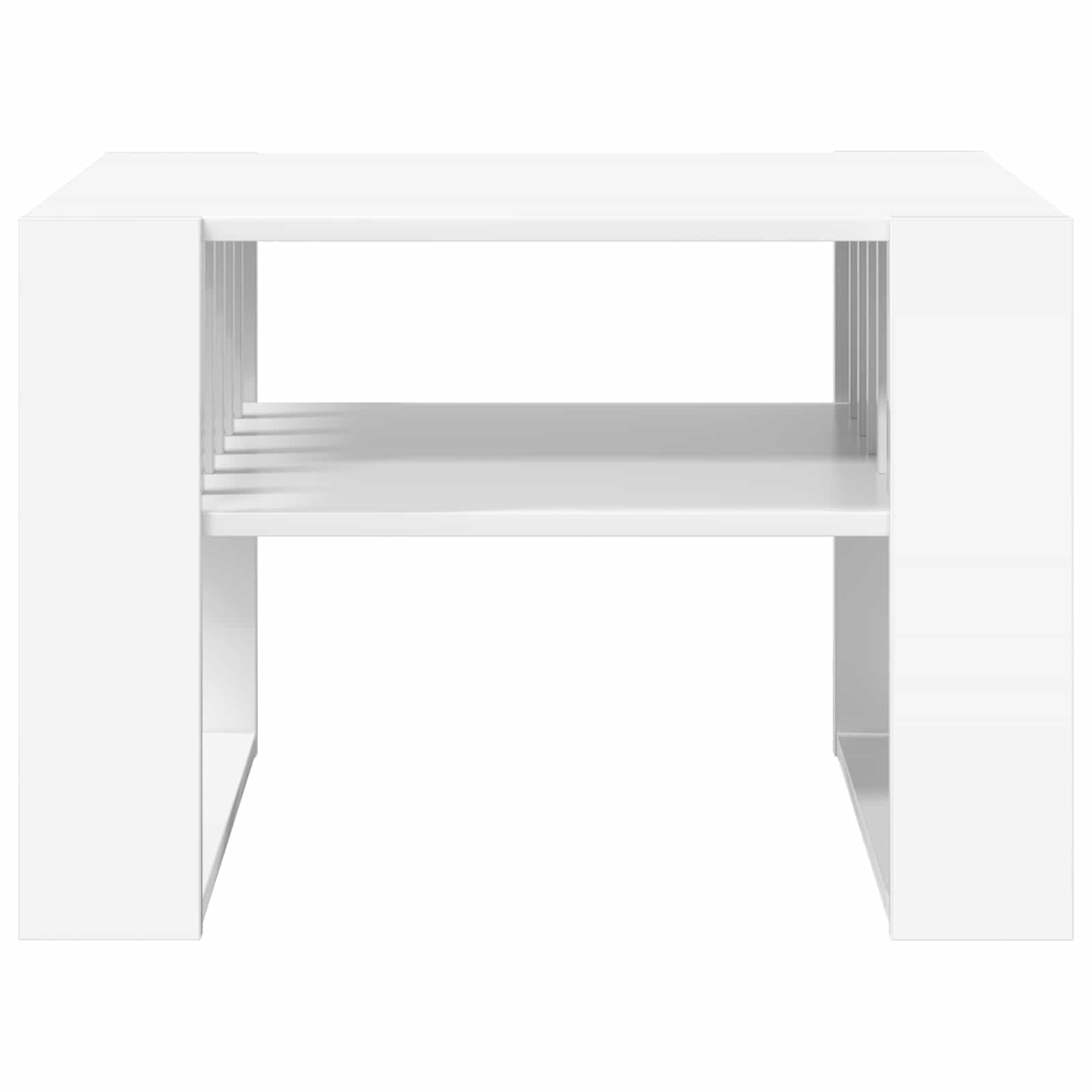 Salontafel Wit 66 x 49,5 x 45 cm Bewerkt hout is nu te koop bij PeponiXL, paradijselijk wonen!