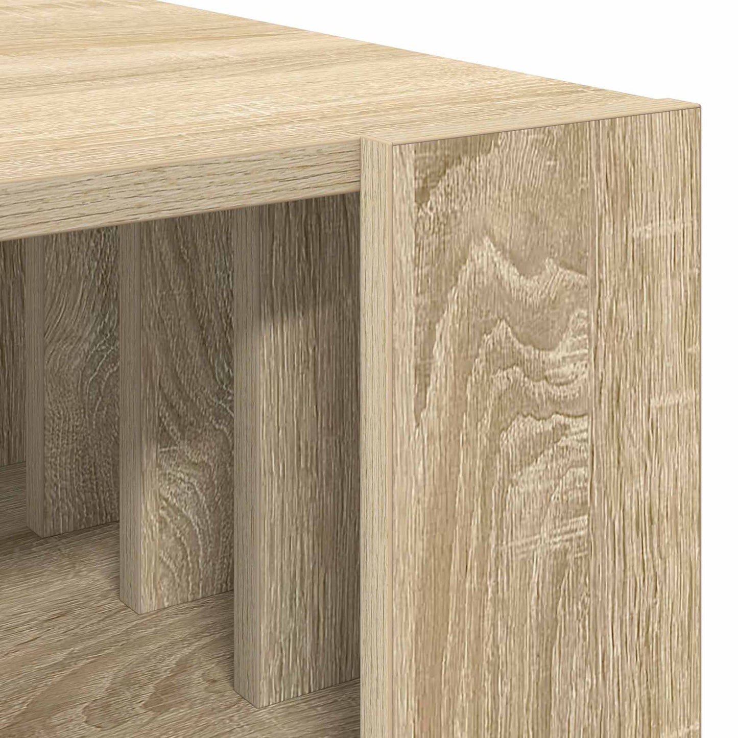Salontafel Sonoma Eiken 66 x 49,5 x 45 cm Bewerkt hout is nu te koop bij PeponiXL, paradijselijk wonen!