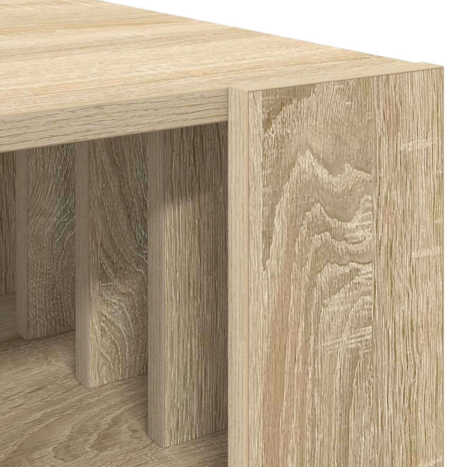 Salontafel Sonoma Eiken 66 x 49,5 x 45 cm Bewerkt hout is nu te koop bij PeponiXL, paradijselijk wonen!
