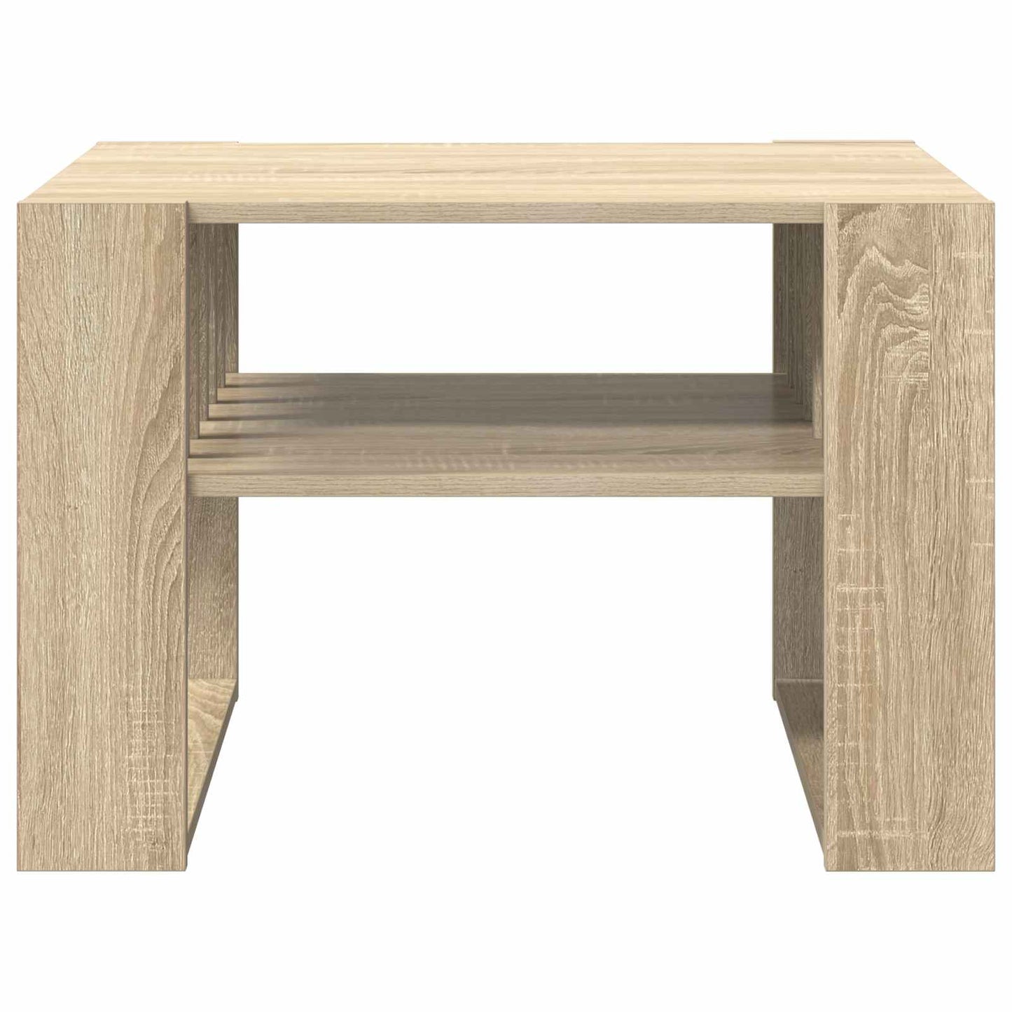 Salontafel Sonoma Eiken 66 x 49,5 x 45 cm Bewerkt hout is nu te koop bij PeponiXL, paradijselijk wonen!