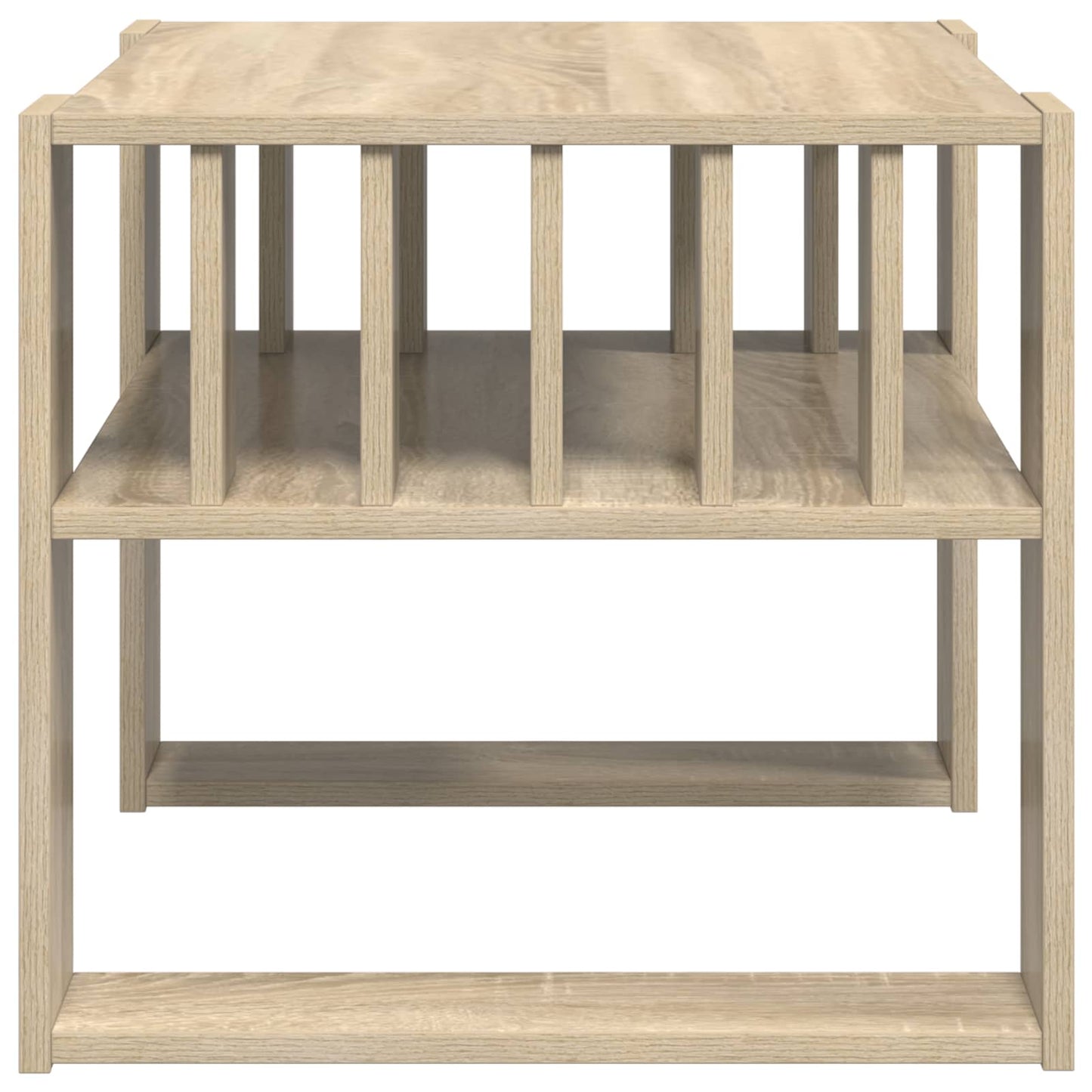 Salontafel Sonoma Eiken 66 x 49,5 x 45 cm Bewerkt hout is nu te koop bij PeponiXL, paradijselijk wonen!