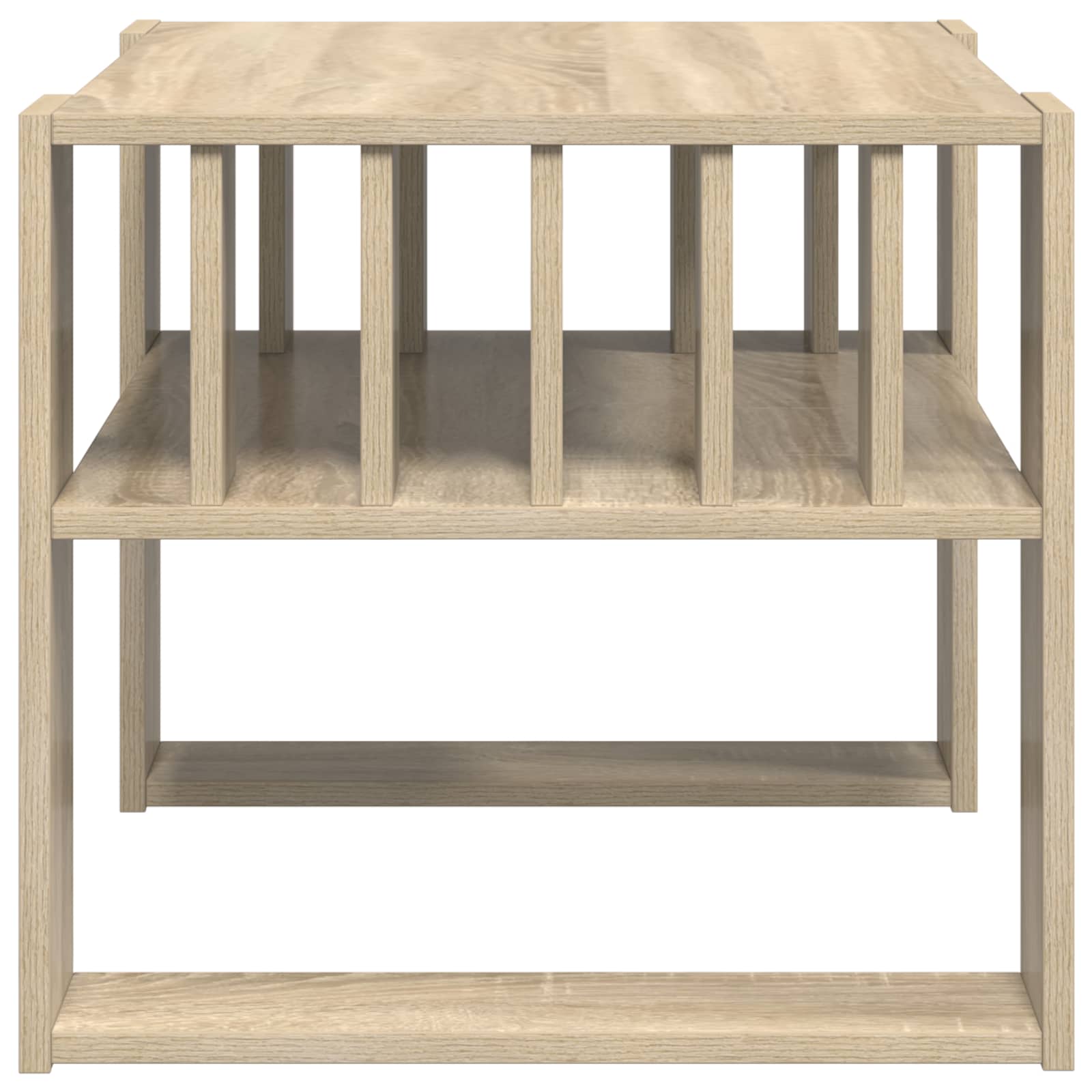 Salontafel Sonoma Eiken 66 x 49,5 x 45 cm Bewerkt hout is nu te koop bij PeponiXL, paradijselijk wonen!