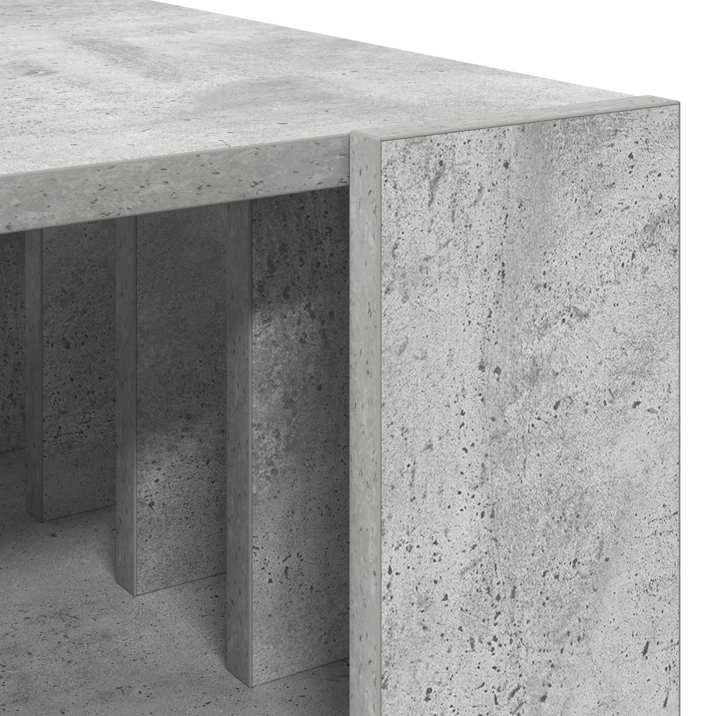 Salontafel Beton Grijs 66 x 49,5 x 45 cm Bewerkt hout is nu te koop bij PeponiXL, paradijselijk wonen!