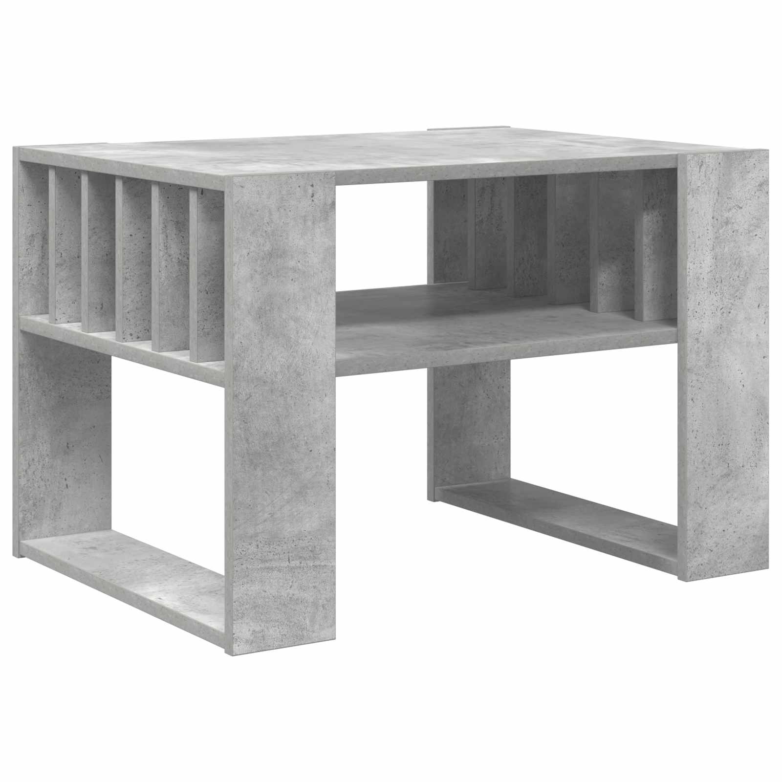 Salontafel Beton Grijs 66 x 49,5 x 45 cm Bewerkt hout is nu te koop bij PeponiXL, paradijselijk wonen!