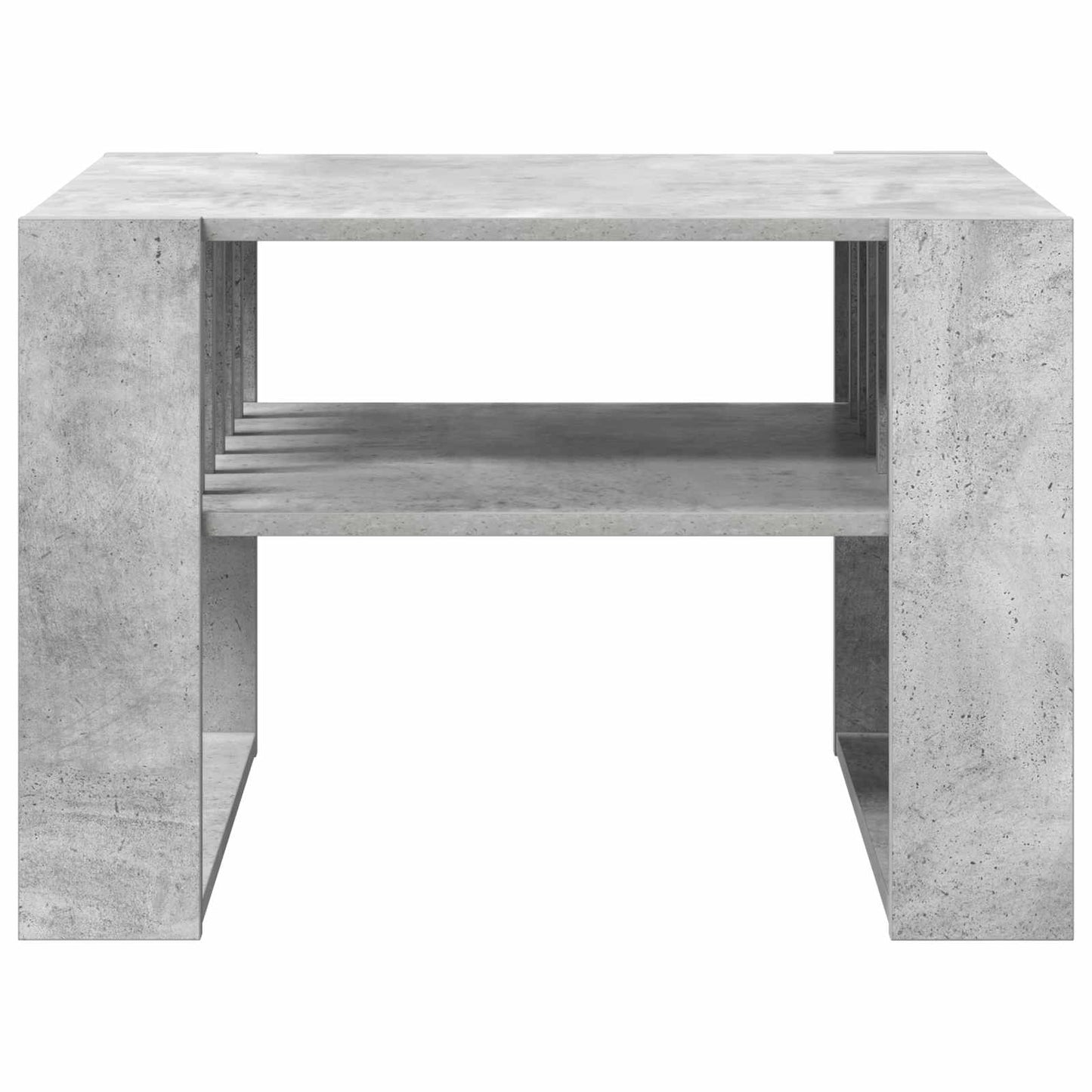 Salontafel Beton Grijs 66 x 49,5 x 45 cm Bewerkt hout is nu te koop bij PeponiXL, paradijselijk wonen!