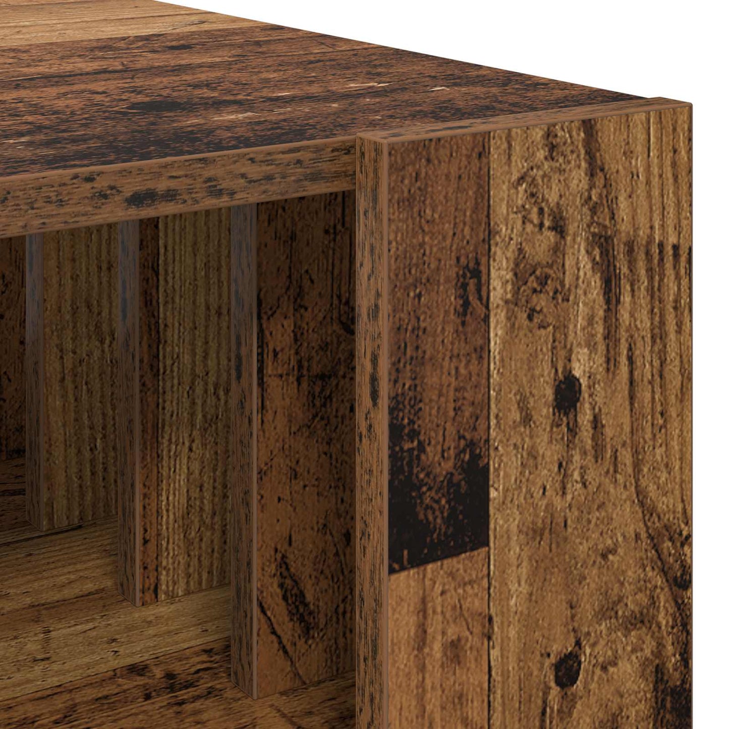 Salontafel Oudhout 66 x 49,5 x 45 cm Bewerkt hout is nu te koop bij PeponiXL, paradijselijk wonen!