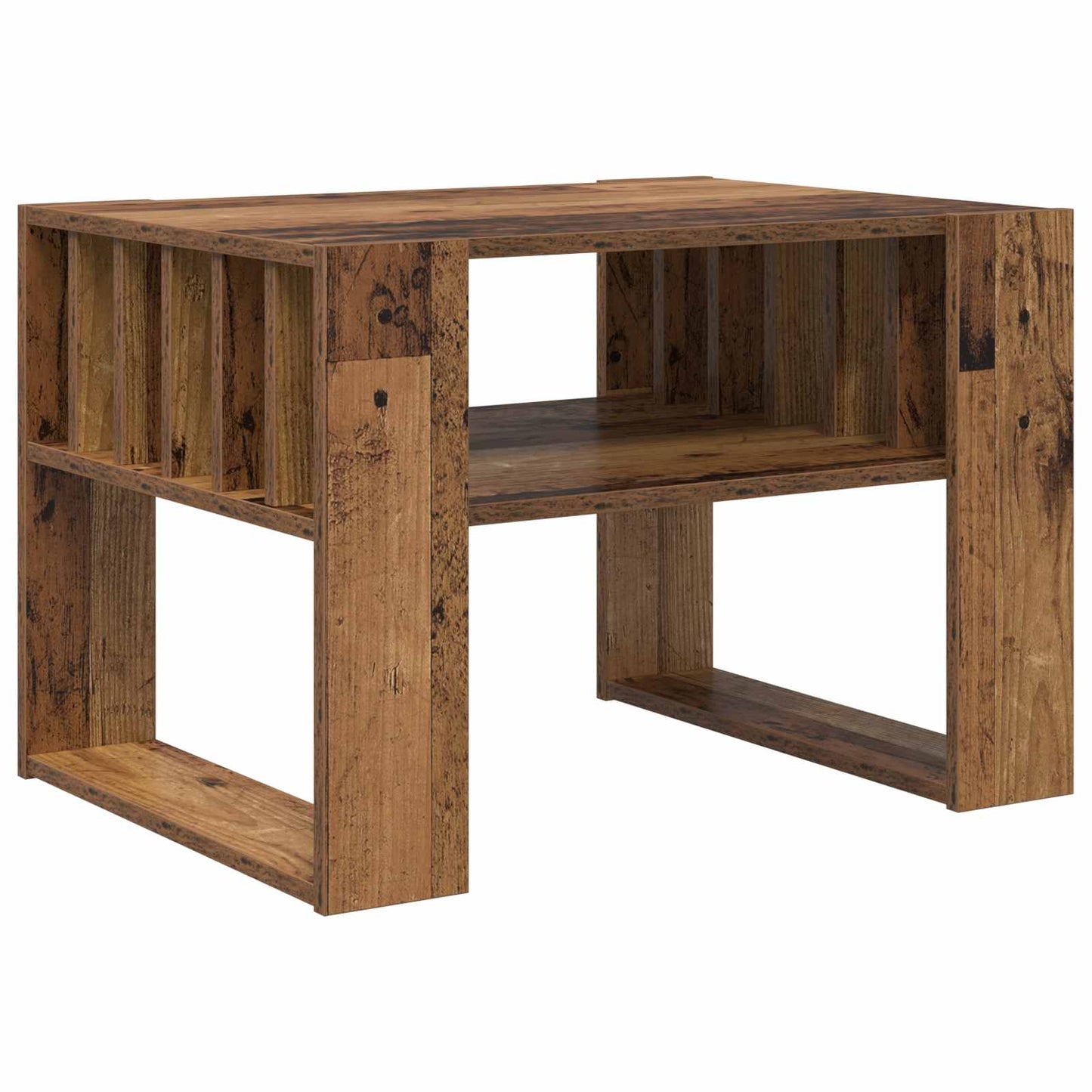 Salontafel Oudhout 66 x 49,5 x 45 cm Bewerkt hout is nu te koop bij PeponiXL, paradijselijk wonen!