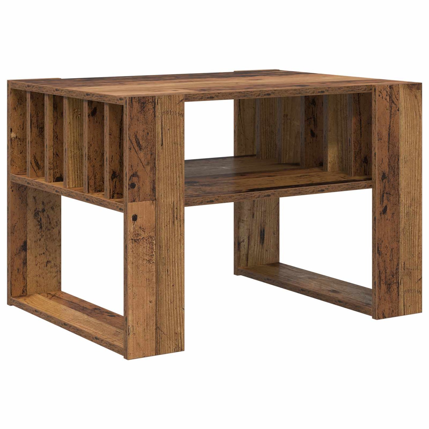 Salontafel Oudhout 66 x 49,5 x 45 cm Bewerkt hout is nu te koop bij PeponiXL, paradijselijk wonen!