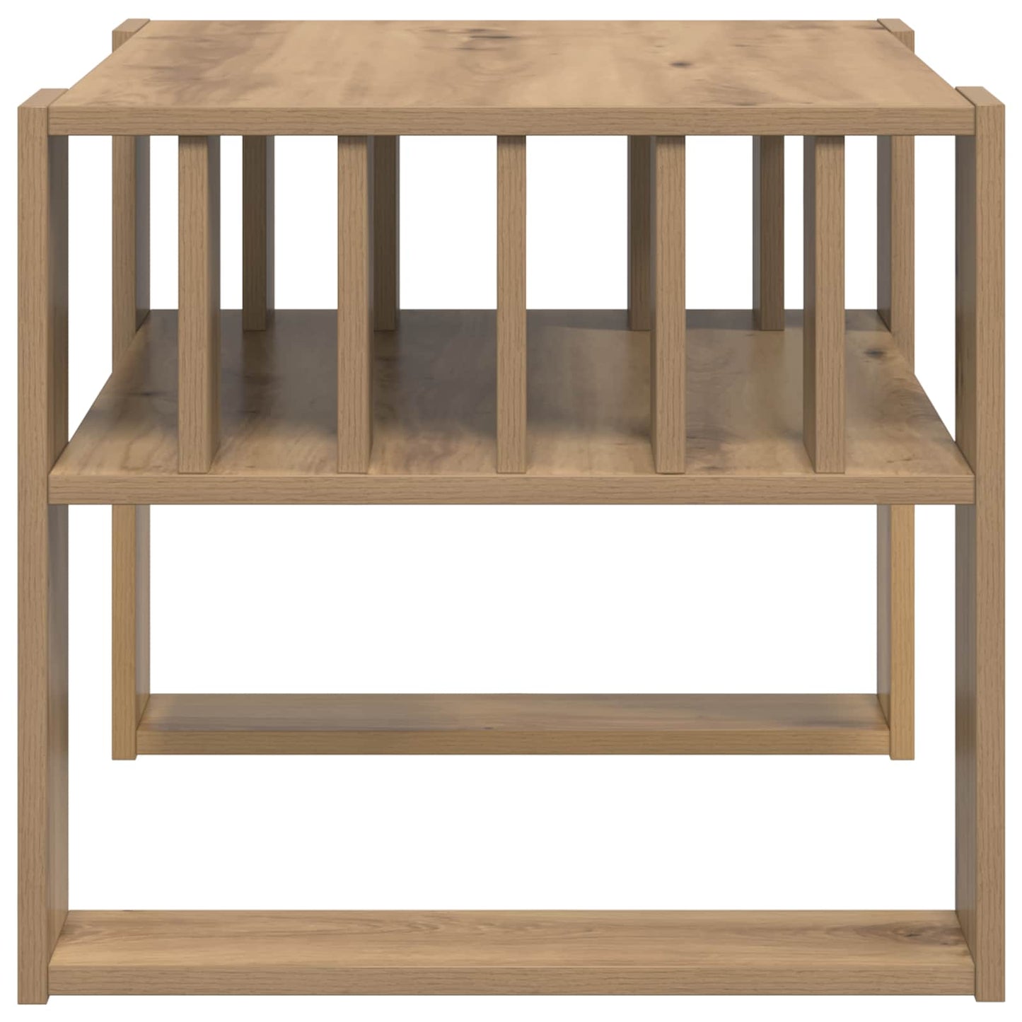 Salontafel Artisan Eiken 66 x 49,5 x 45 cm Bewerkt hout is nu te koop bij PeponiXL, paradijselijk wonen!