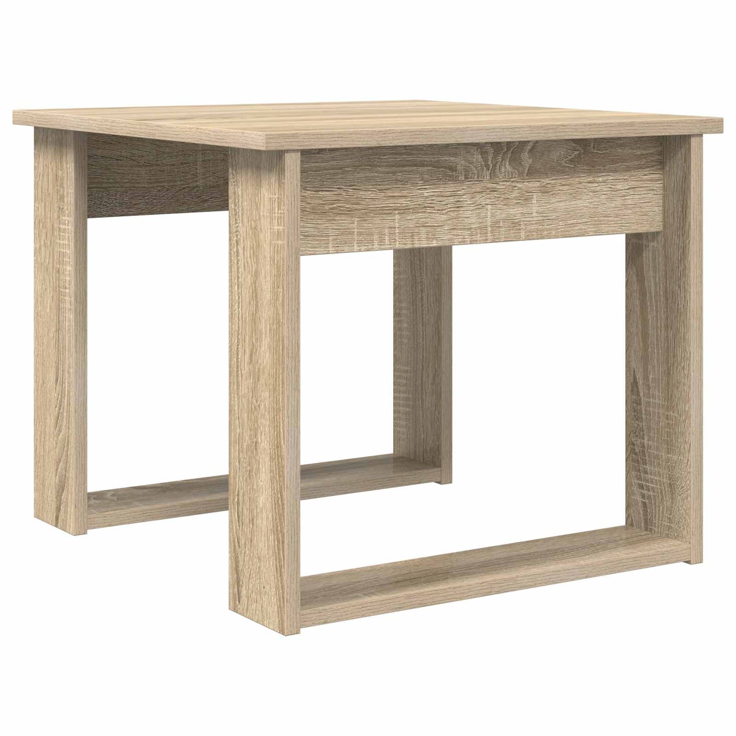 Koffietafel Set 2 pcs Sonoma Eiken Bewerkt hout is nu te koop bij PeponiXL, paradijselijk wonen!