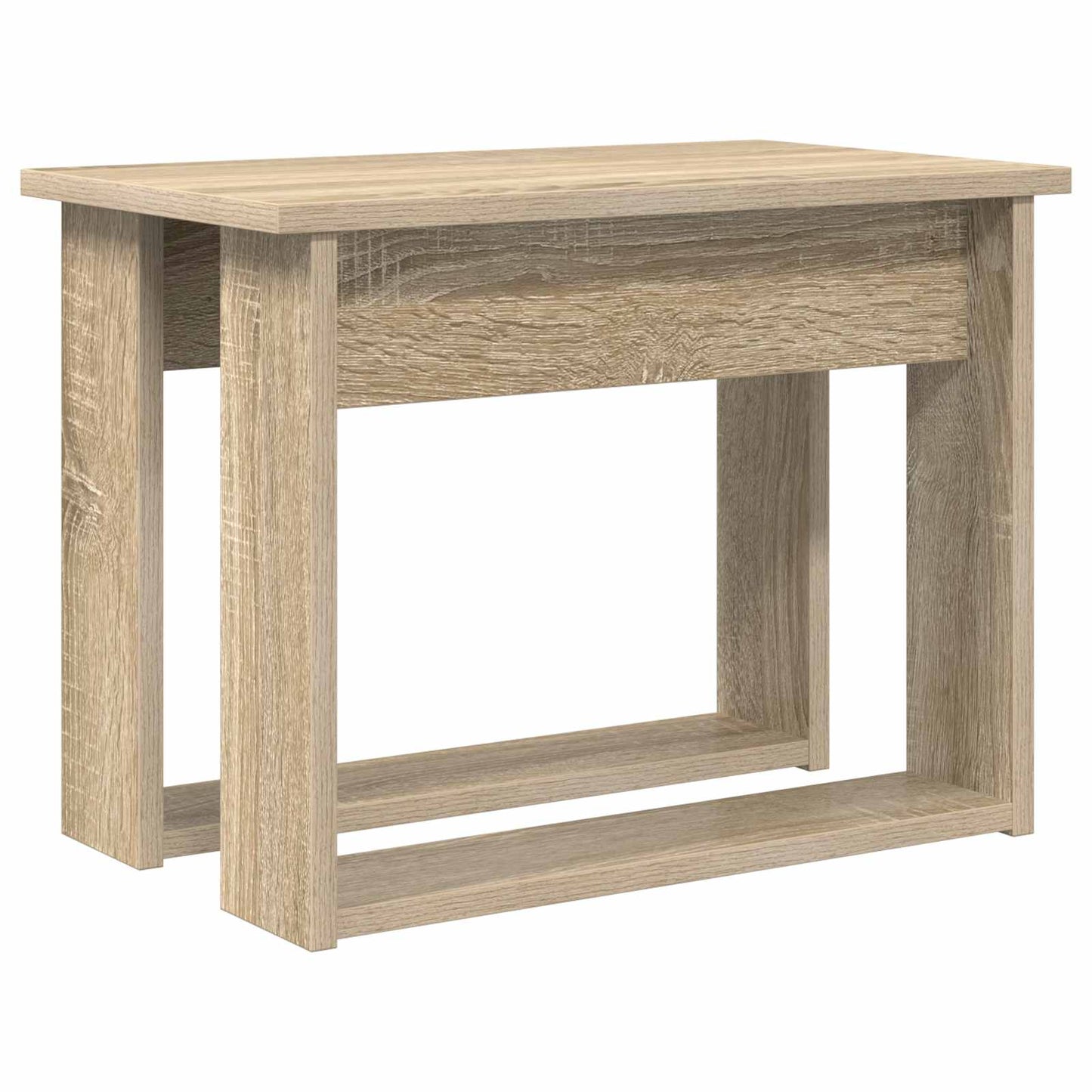 Koffietafel Set 2 pcs Sonoma Eiken Bewerkt hout is nu te koop bij PeponiXL, paradijselijk wonen!