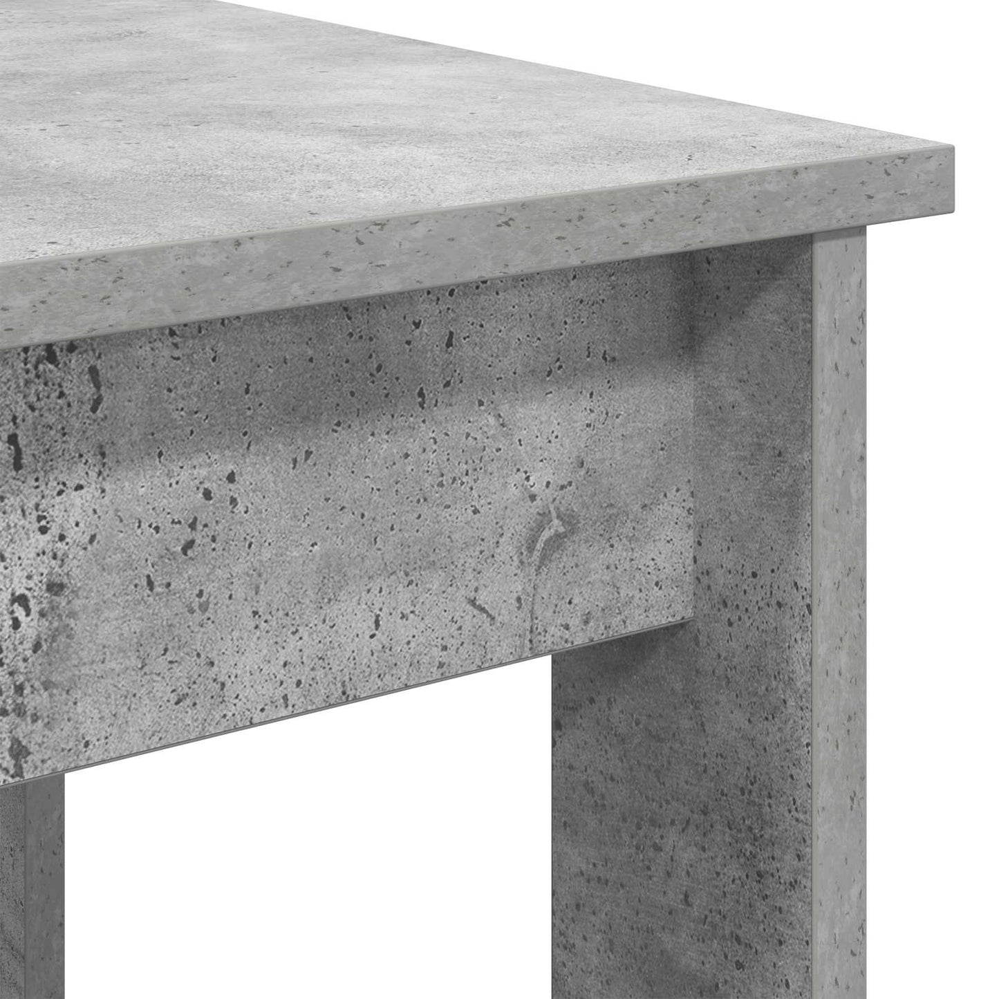 Koffietafel Set 2 pcs Beton Grijs Bewerkt hout is nu te koop bij PeponiXL, paradijselijk wonen!
