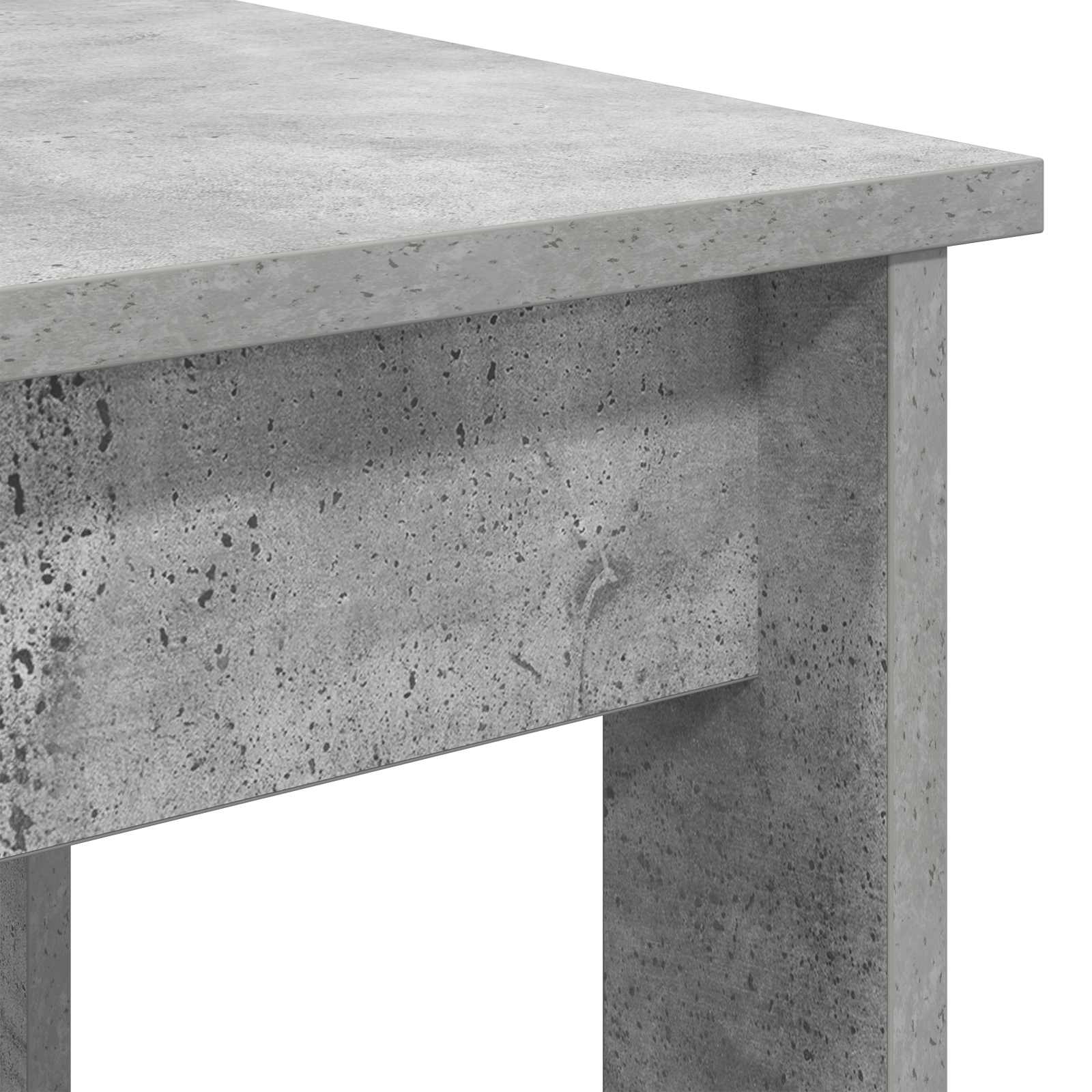 Koffietafel Set 2 pcs Beton Grijs Bewerkt hout is nu te koop bij PeponiXL, paradijselijk wonen!