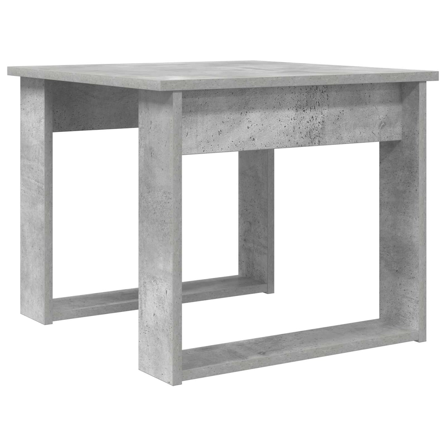 Koffietafel Set 2 pcs Beton Grijs Bewerkt hout is nu te koop bij PeponiXL, paradijselijk wonen!
