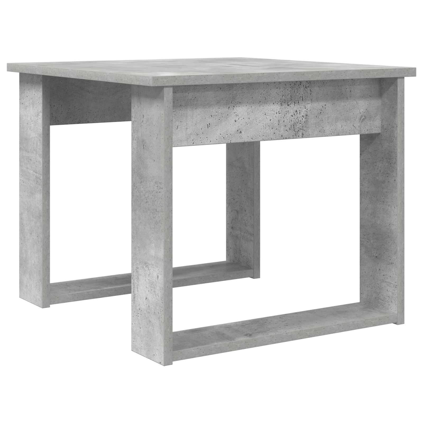 Koffietafel Set 2 pcs Beton Grijs Bewerkt hout is nu te koop bij PeponiXL, paradijselijk wonen!