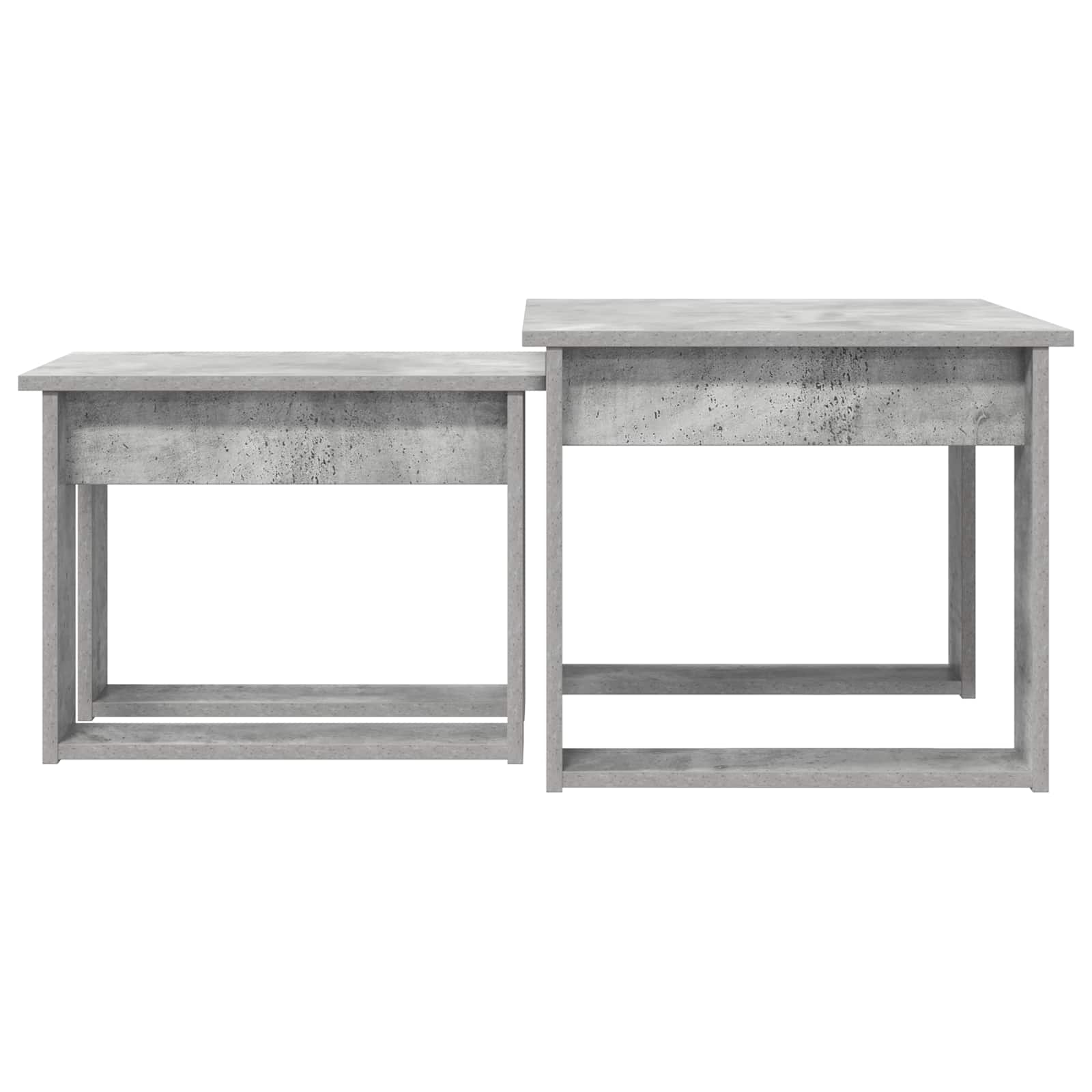 Koffietafel Set 2 pcs Beton Grijs Bewerkt hout is nu te koop bij PeponiXL, paradijselijk wonen!