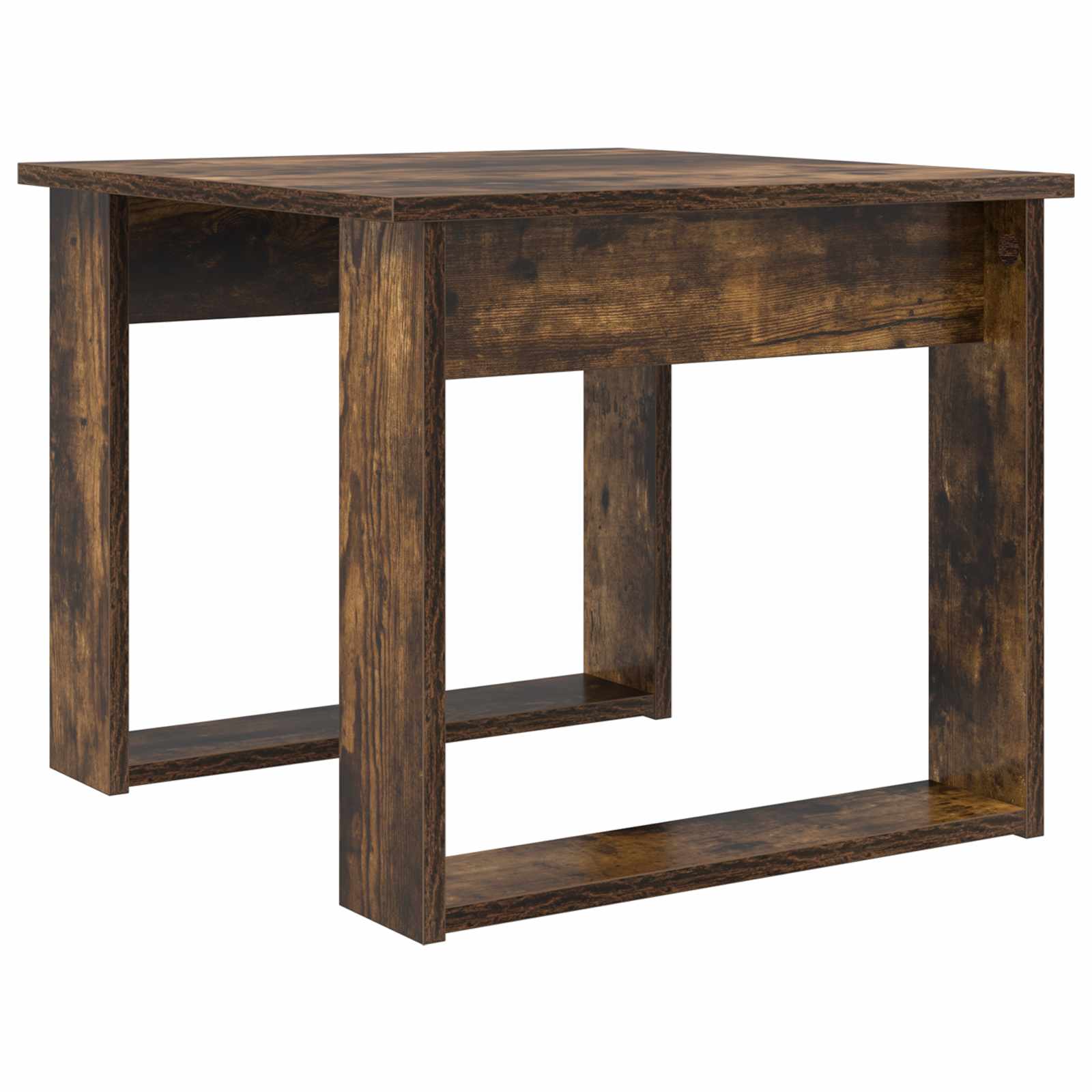 Koffietafel Set 2 pcs Gerookt eiken Bewerkt hout is nu te koop bij PeponiXL, paradijselijk wonen!