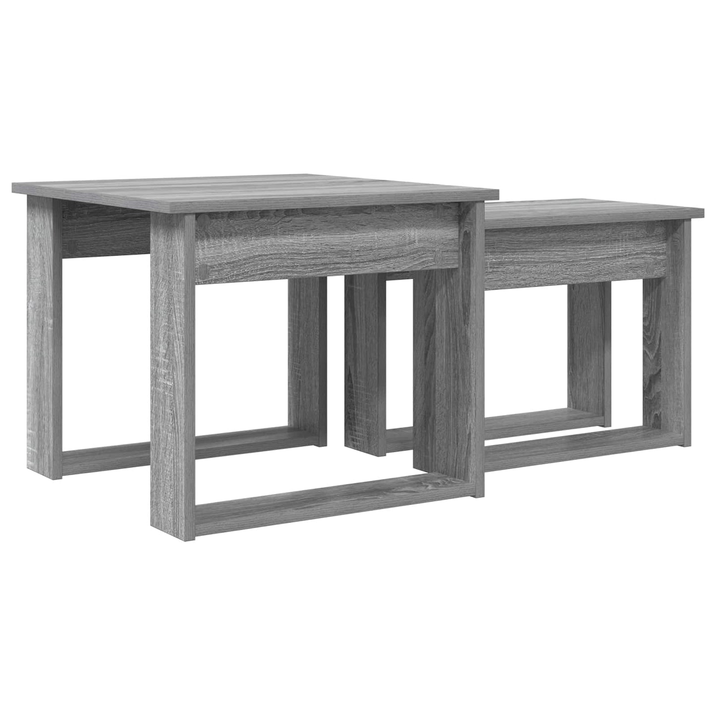 Koffietafel Set 2 pcs Grijs Sonoma Bewerkt hout is nu te koop bij PeponiXL, paradijselijk wonen!